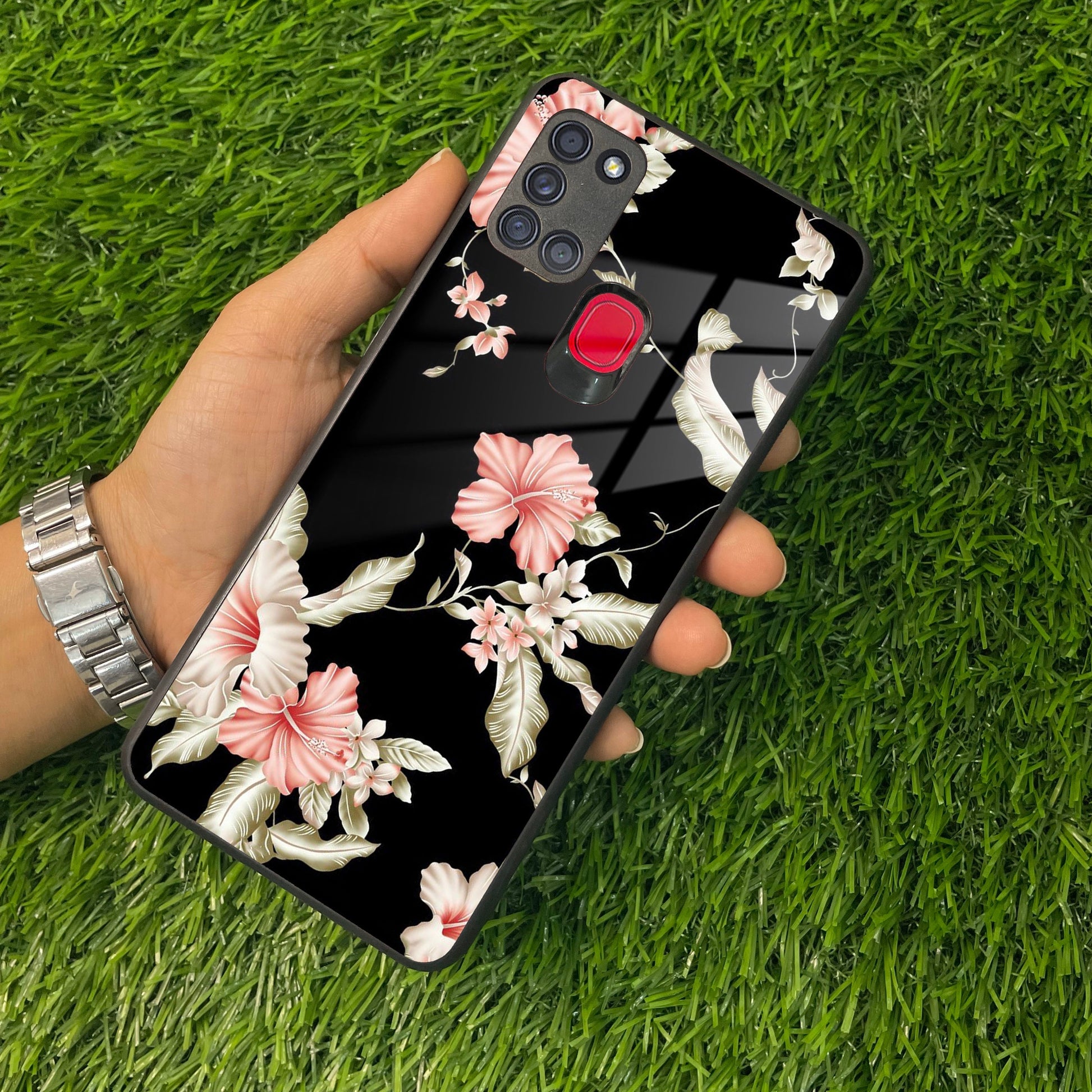 Retro Floral Glass Phone Case And Cover For Samsung ShopOnCliQ