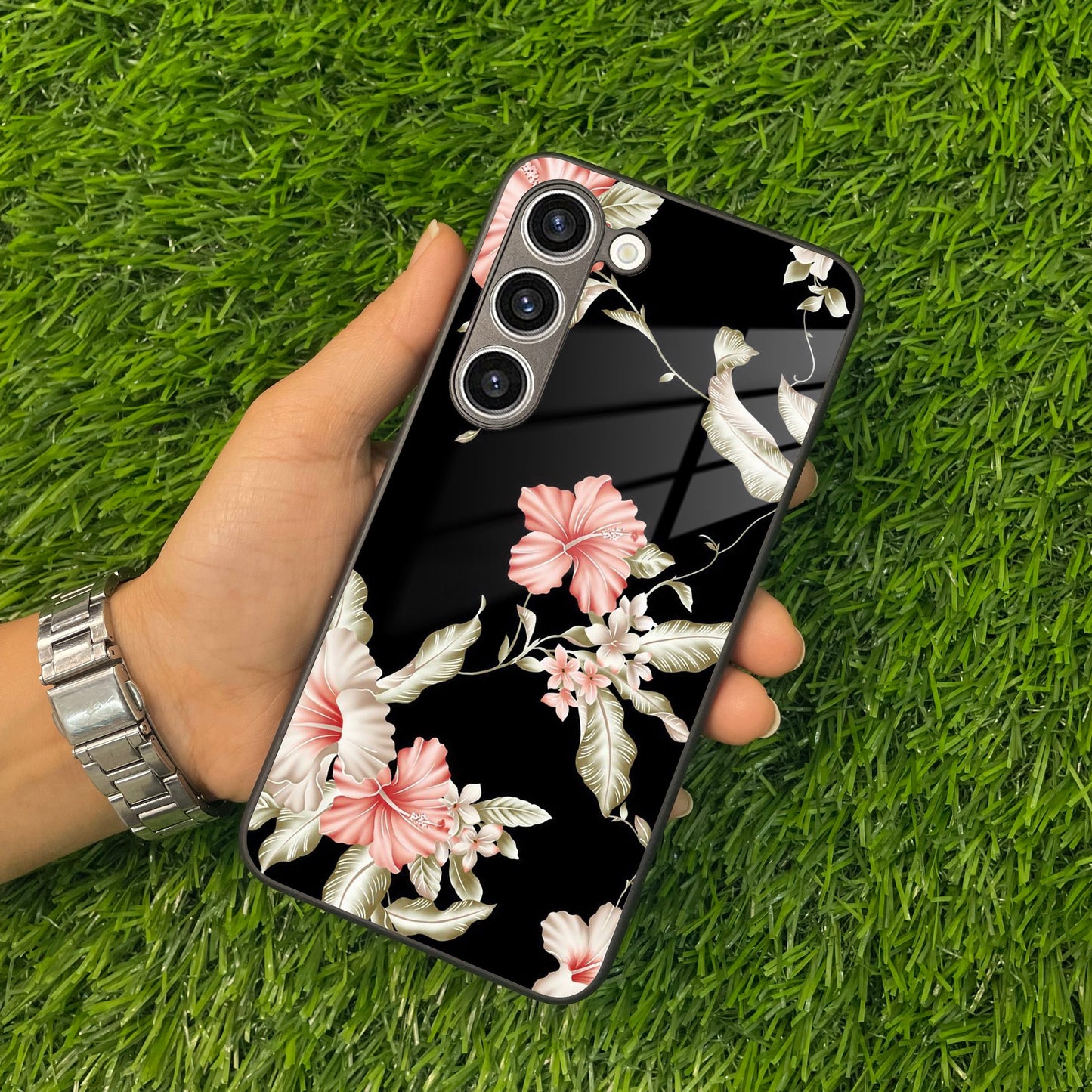 Retro Floral Glass Phone Case And Cover For Samsung ShopOnCliQ