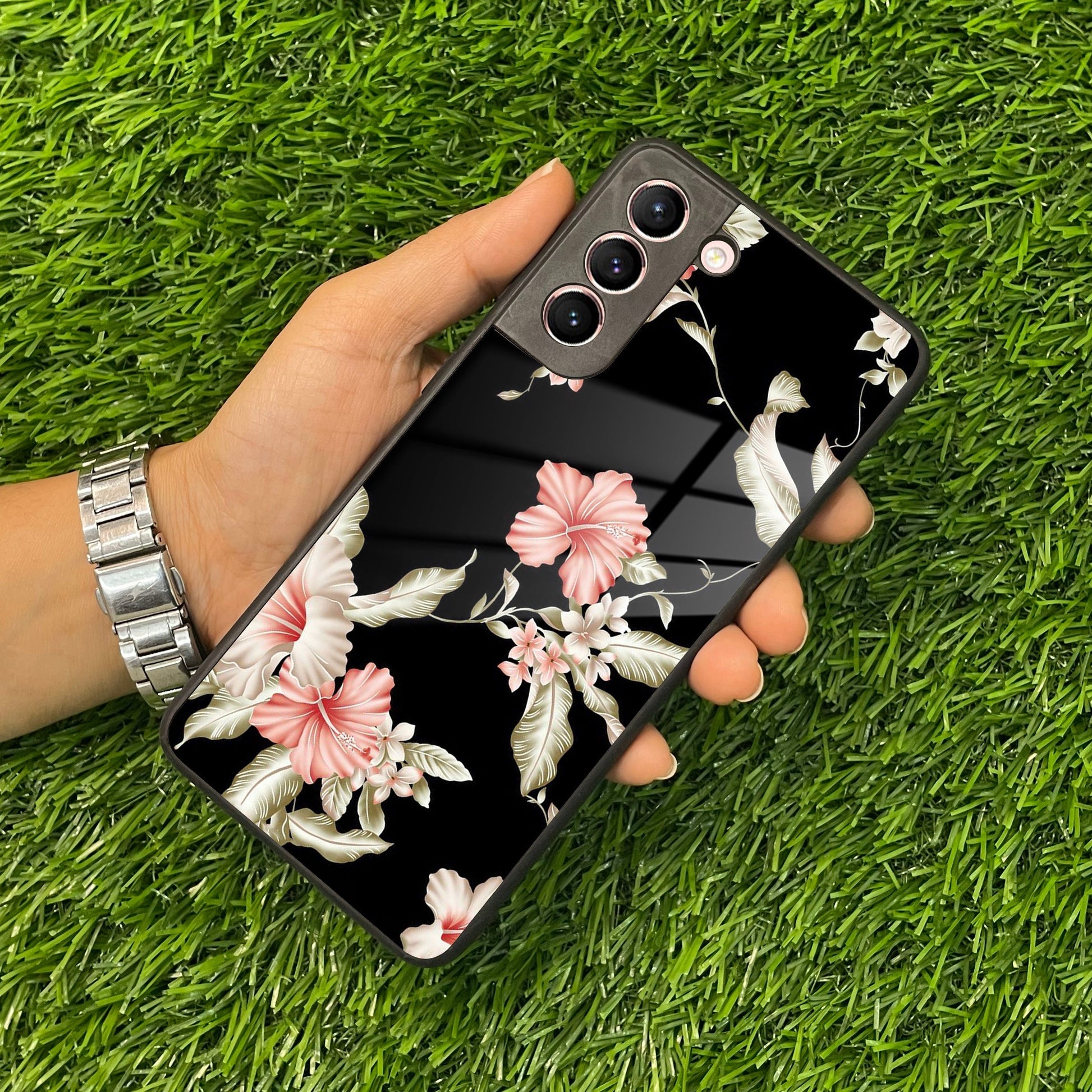 Retro Floral Glass Phone Case And Cover For Samsung ShopOnCliQ