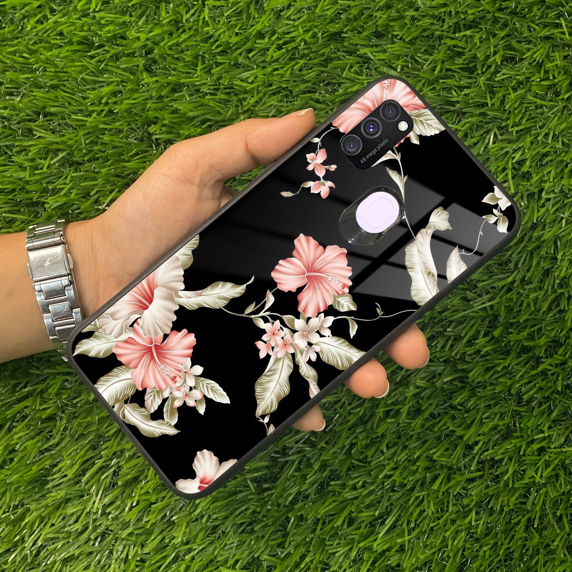 Retro Floral Glass Phone Case And Cover For Samsung ShopOnCliQ