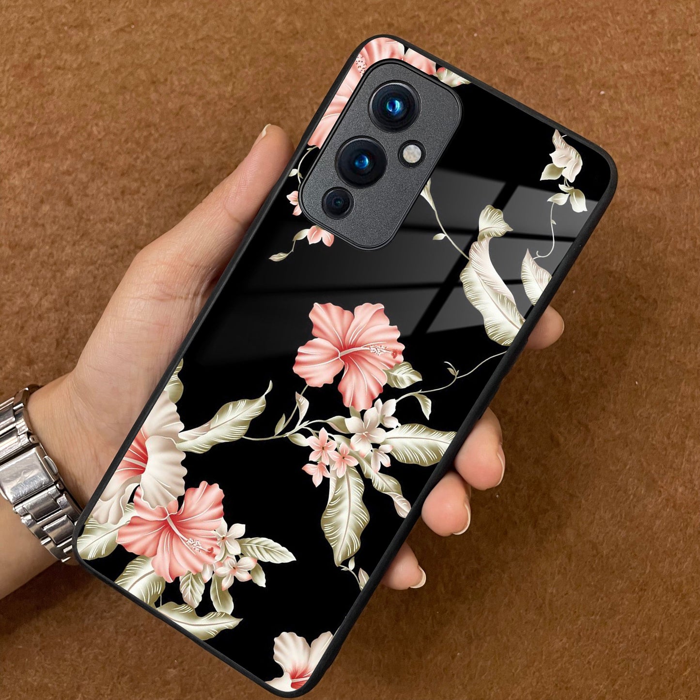 Retro Floral Glass Phone Case And For OnePlus ShopOnCliQ