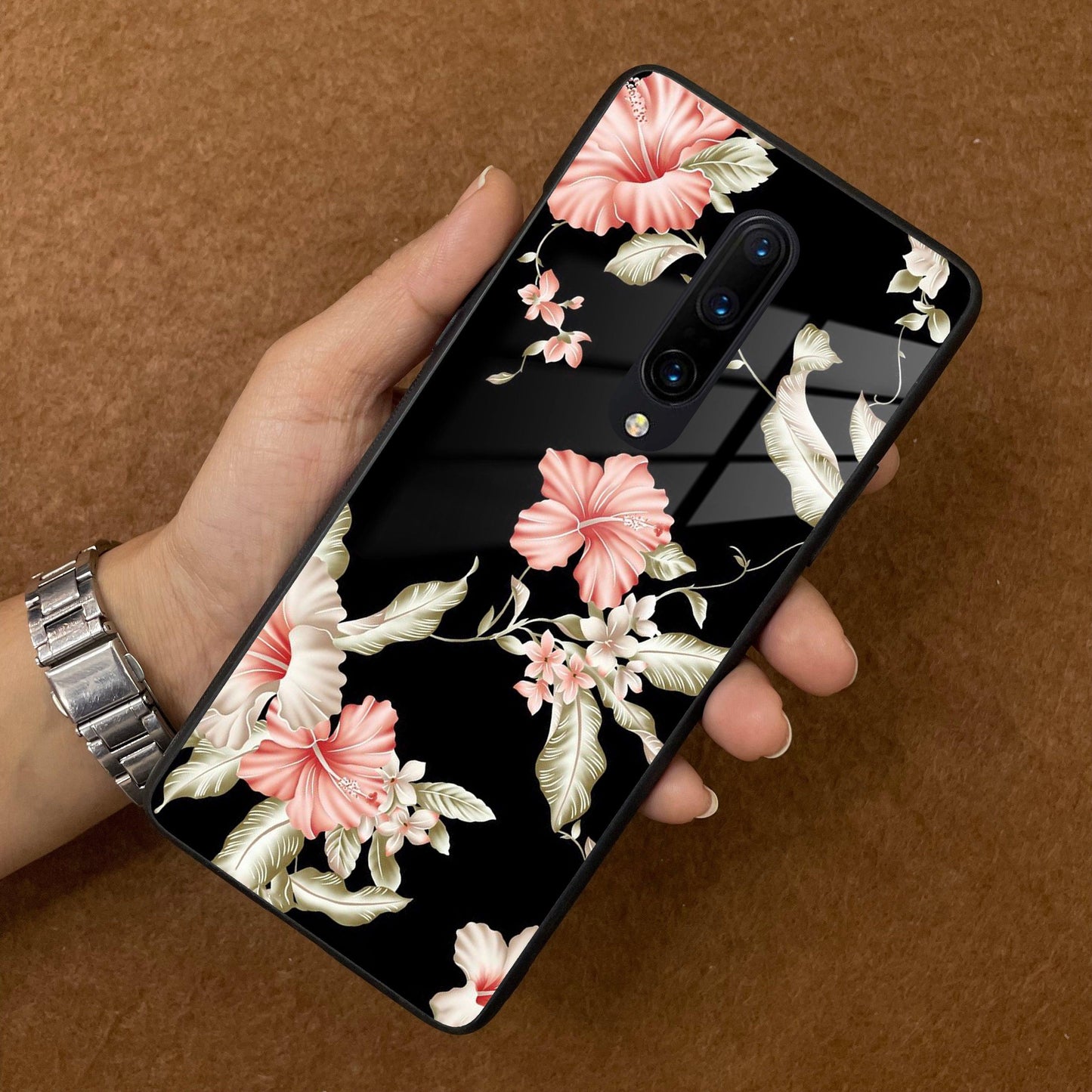 Retro Floral Glass Phone Case And For OnePlus ShopOnCliQ