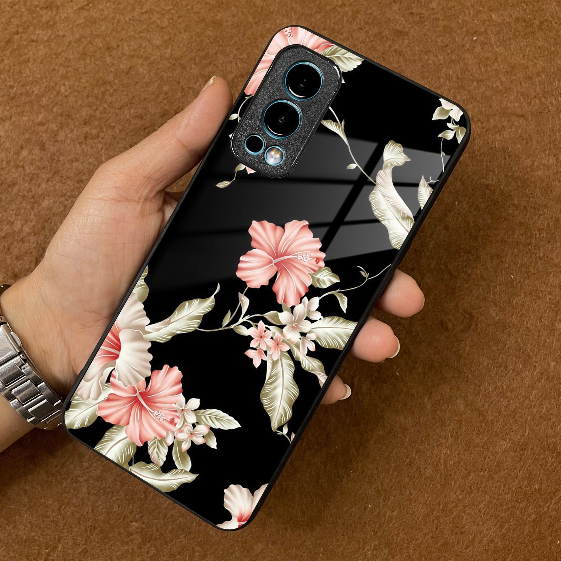 Retro Floral Glass Phone Case And For OnePlus ShopOnCliQ