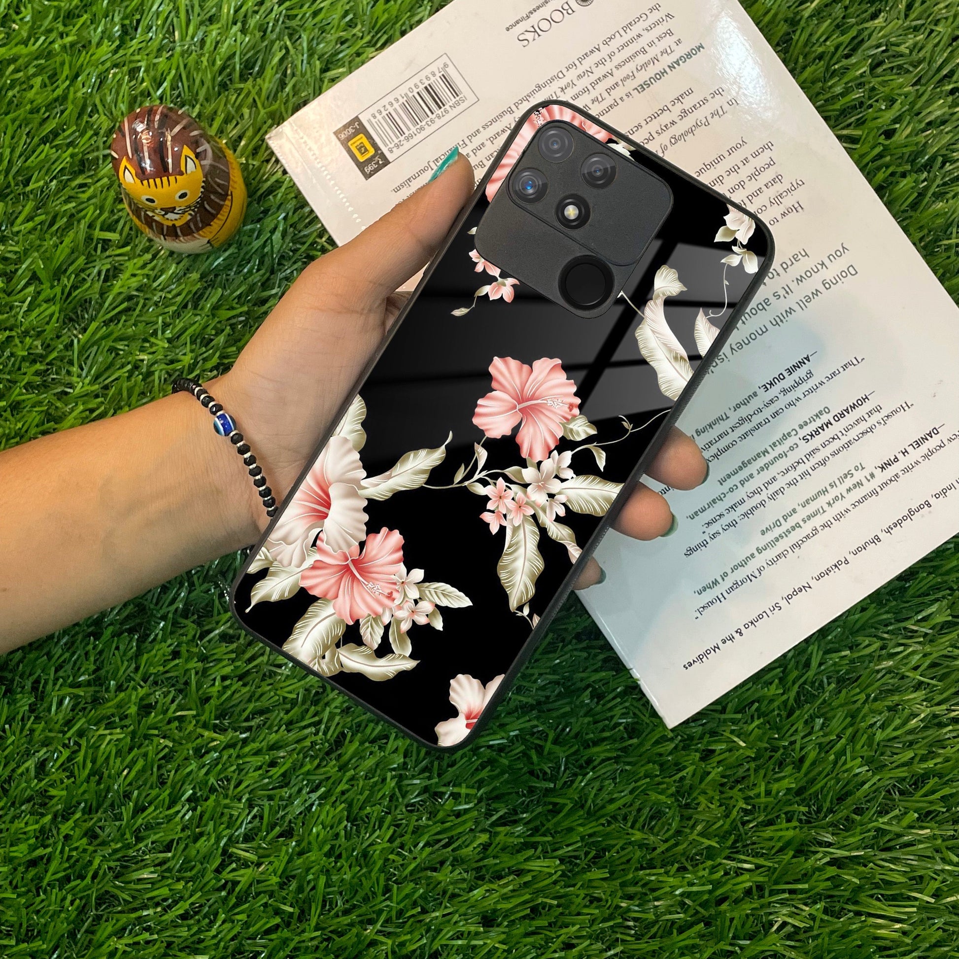 Retro Floral Glass Phone Case And For Realme/Narzo ShopOnCliQ