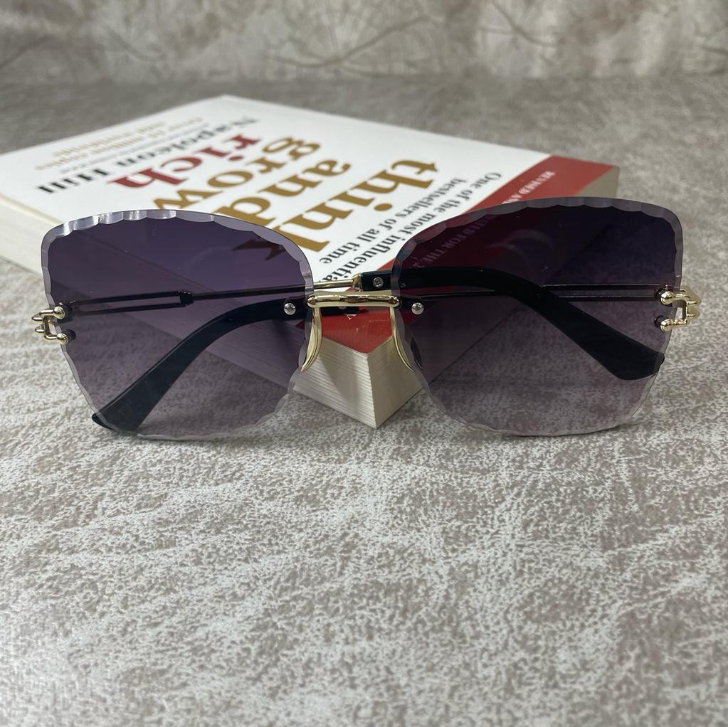 Rimless Ladies Black Frame Sunglasses for Women ShopOnCliQ
