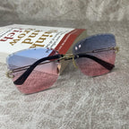 Rimless Ladies Black Frame Sunglasses for Women - ShopOnCliQ