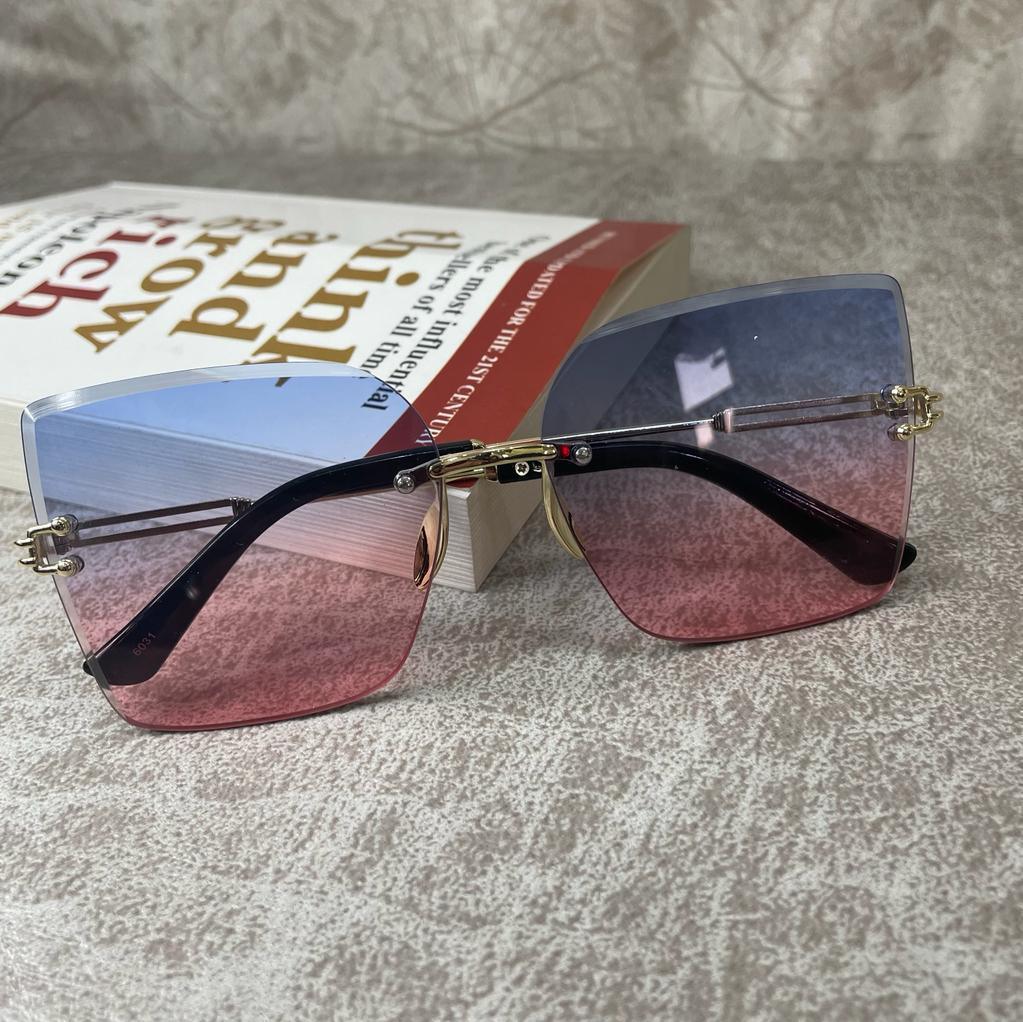 Rimless Ladies Black Frame Sunglasses for Women - ShopOnCliQ