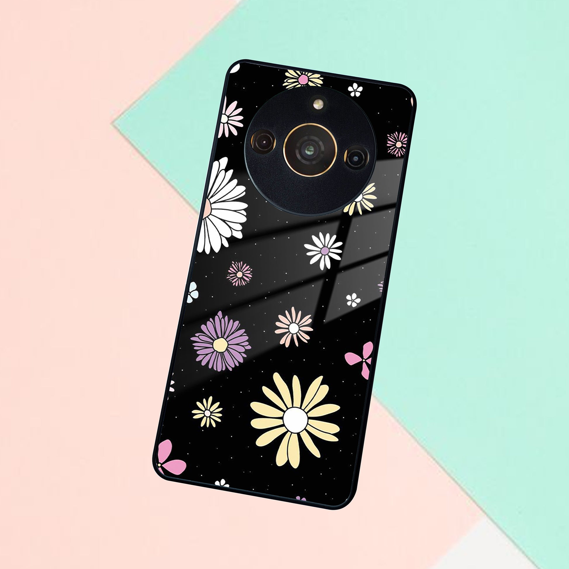 Seamless Floral Print Glass Case Cover For Realme/Narzo ShopOnCliQ