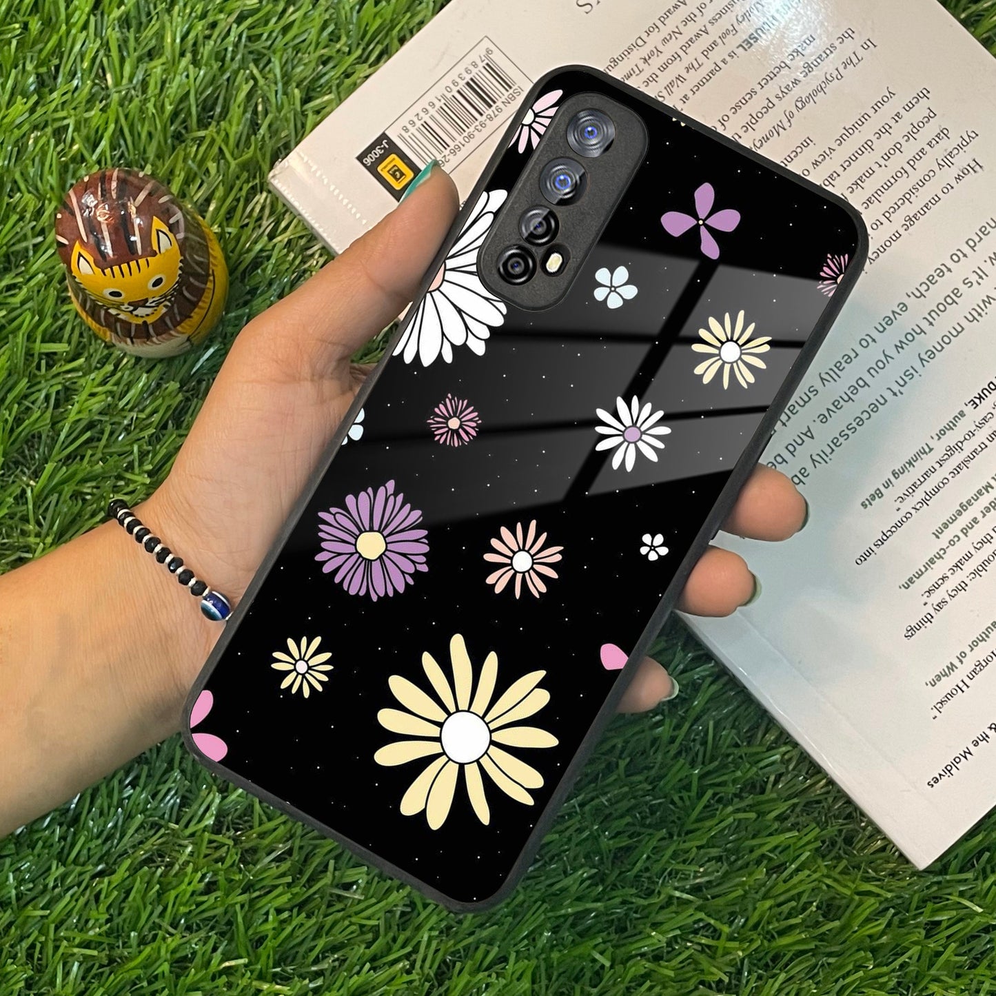 Seamless Floral Print Glass Case Cover For Realme/Narzo ShopOnCliQ