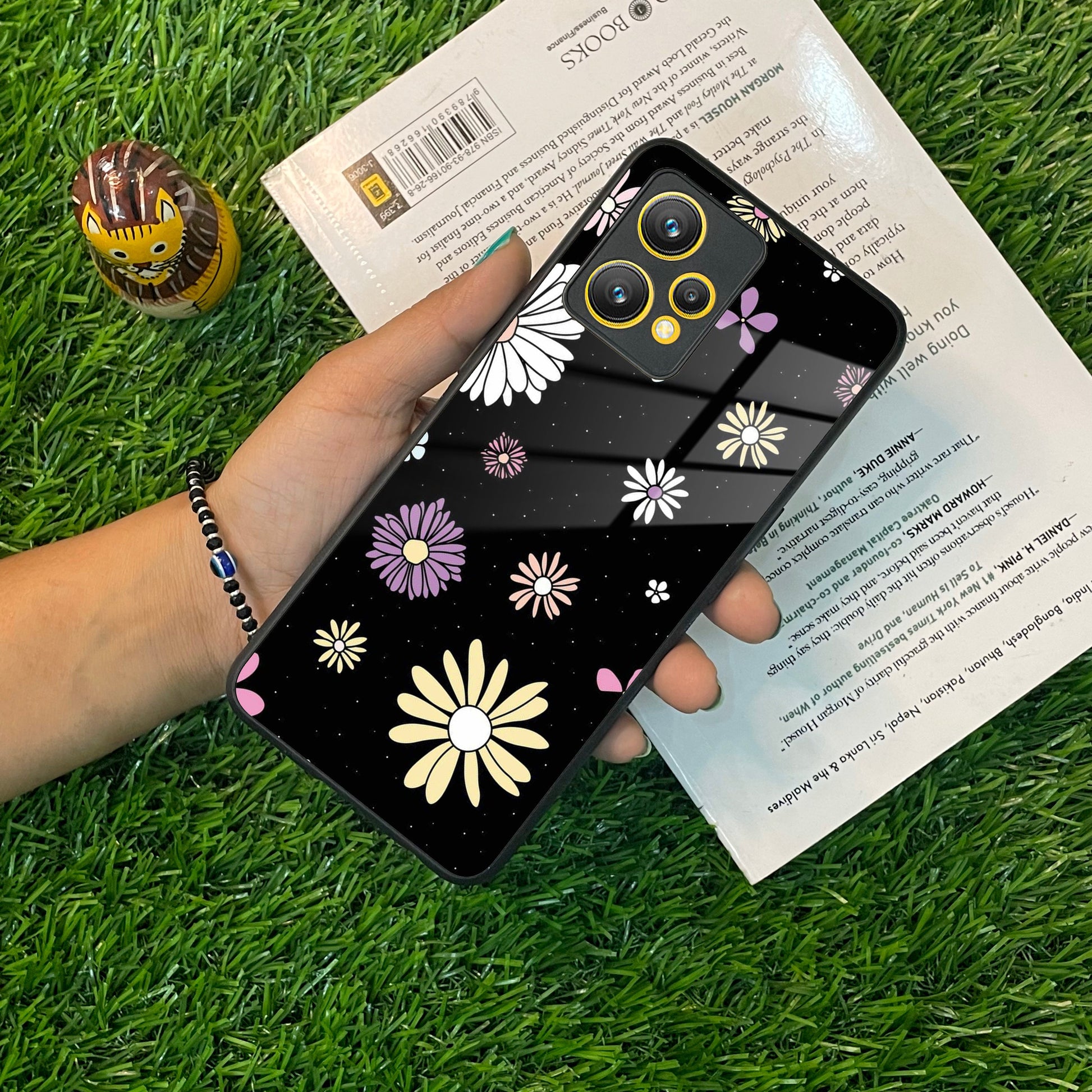 Seamless Floral Print Glass Case Cover For Realme/Narzo ShopOnCliQ