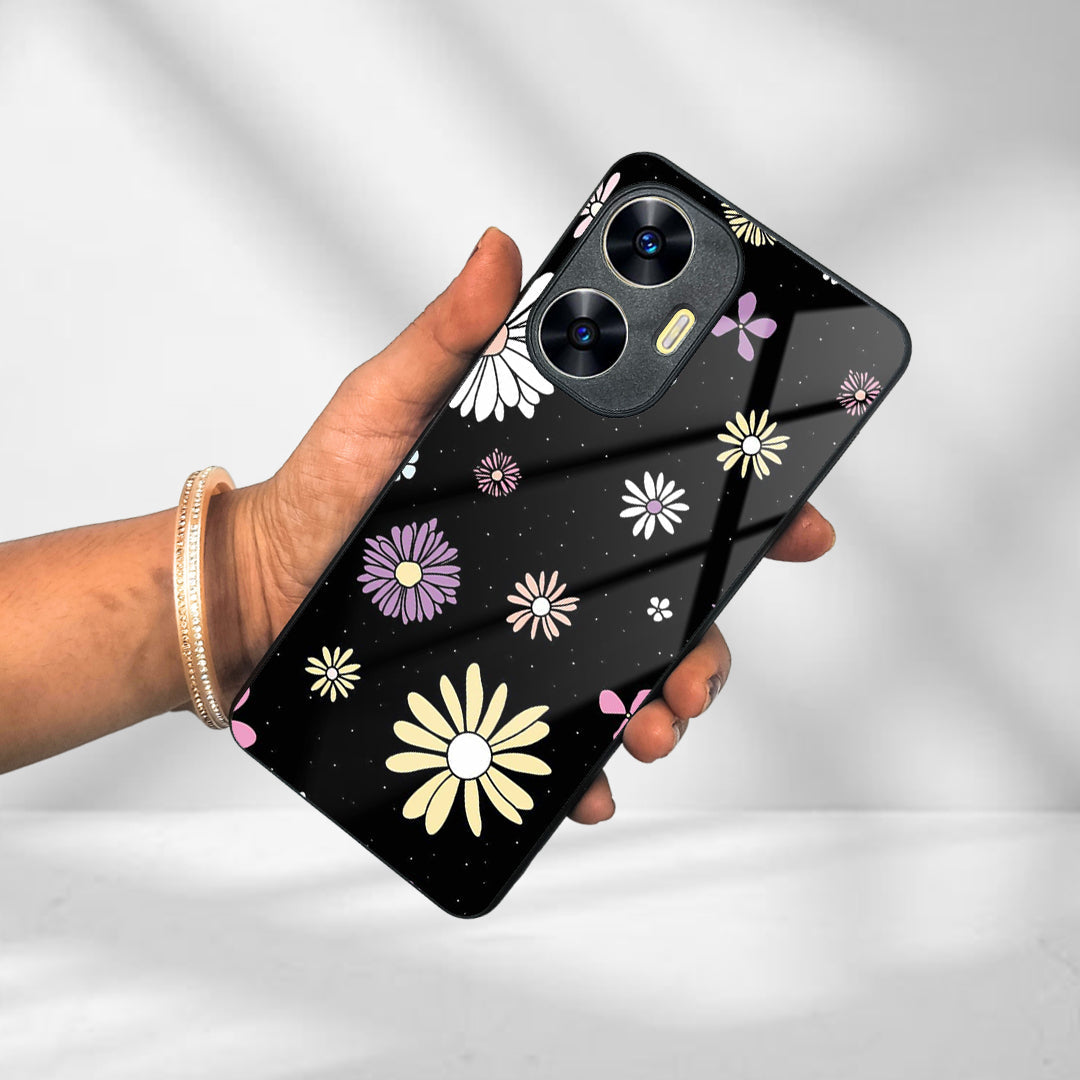 Seamless Floral Print Glass Case Cover For Realme/Narzo ShopOnCliQ