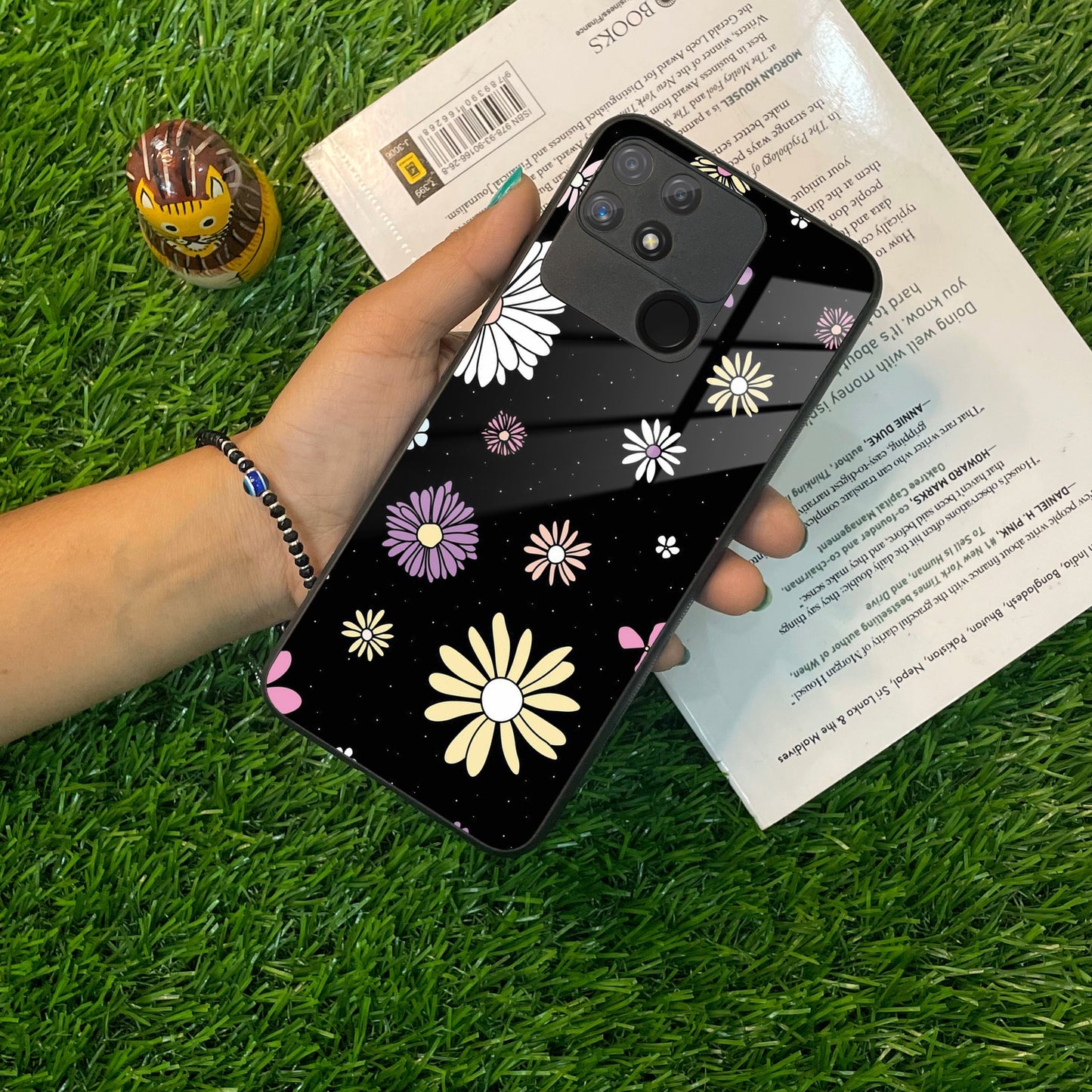 Seamless Floral Print Glass Case Cover For Realme/Narzo ShopOnCliQ