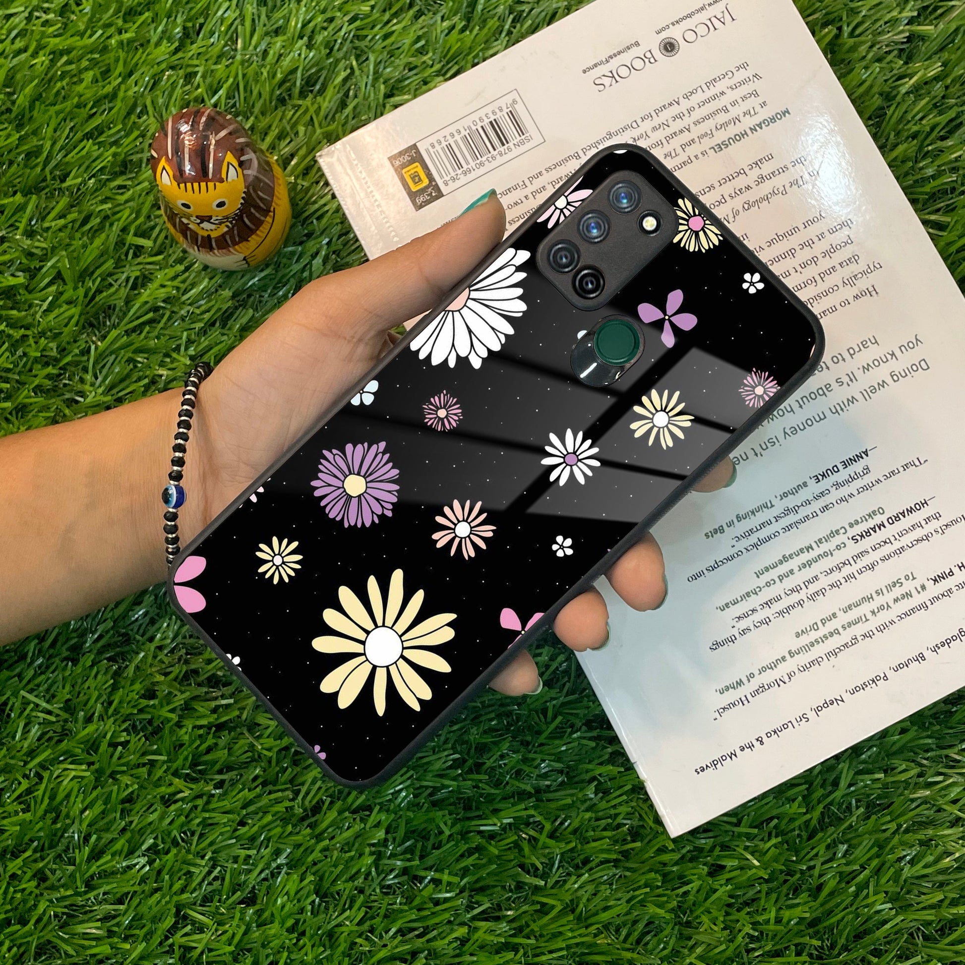 Seamless Floral Print Glass Case Cover For Realme/Narzo ShopOnCliQ