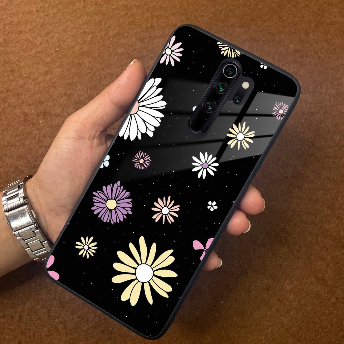 Seamless Floral Print Glass Case Cover For Redmi/Xiaomi ShopOnCliQ