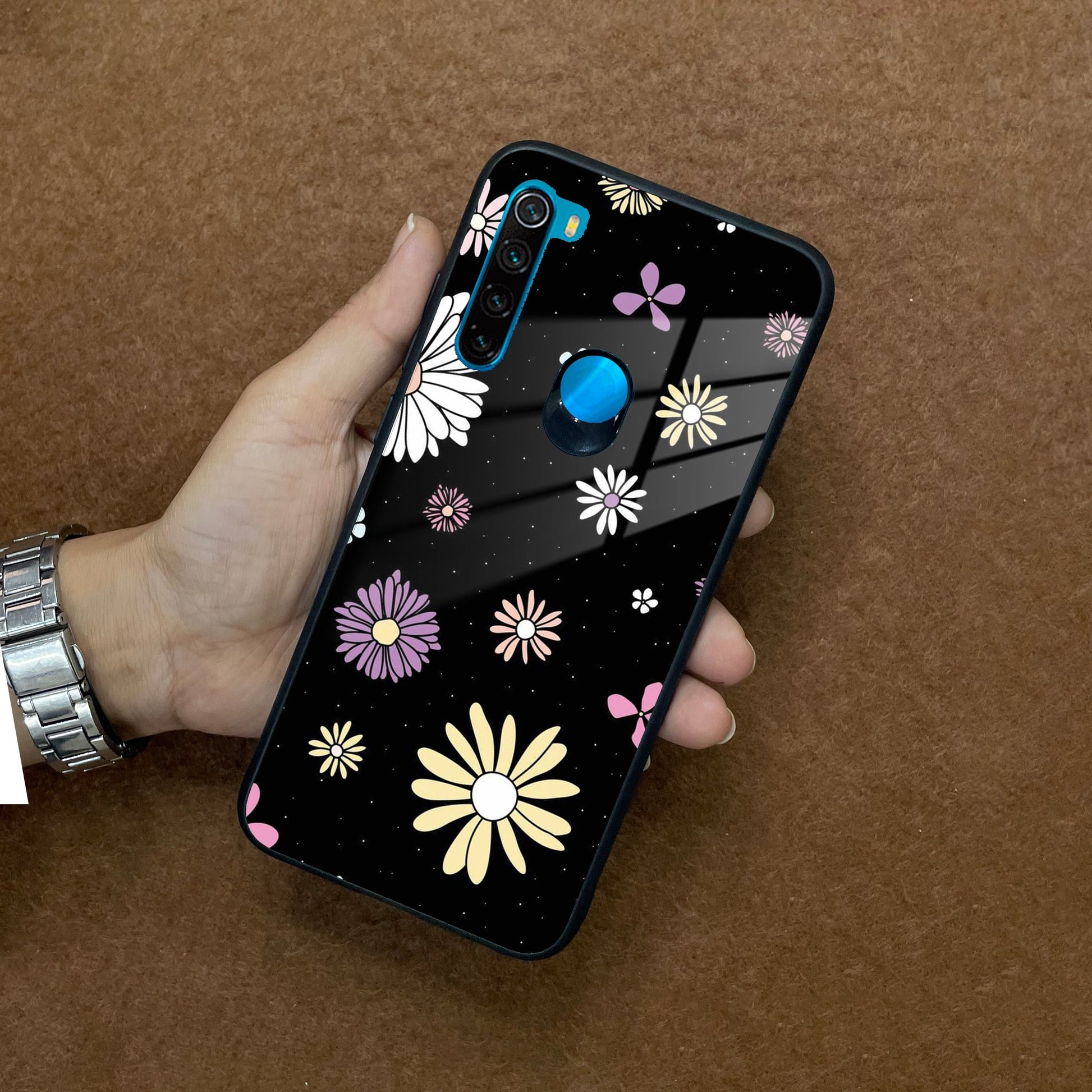 Seamless Floral Print Glass Case Cover For Redmi/Xiaomi ShopOnCliQ