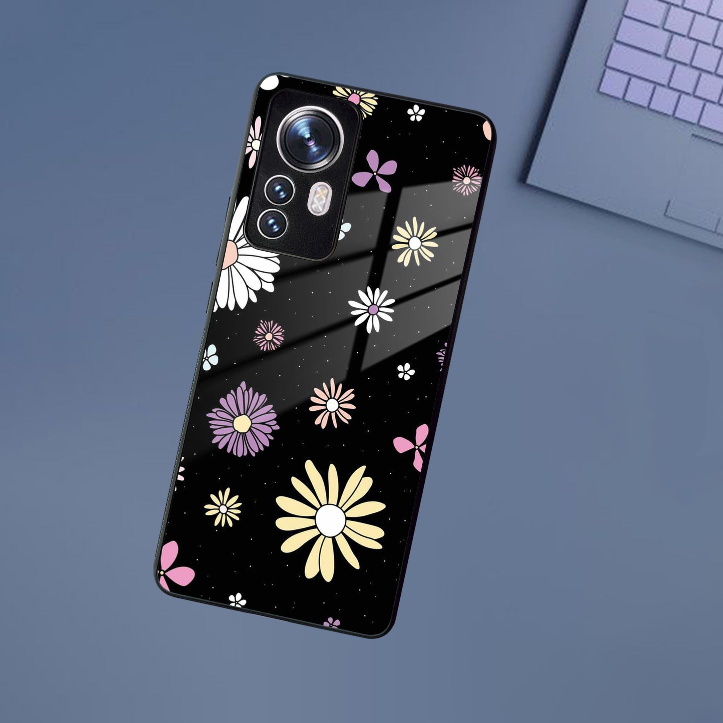 Seamless Floral Print Glass Case Cover For Redmi/Xiaomi ShopOnCliQ