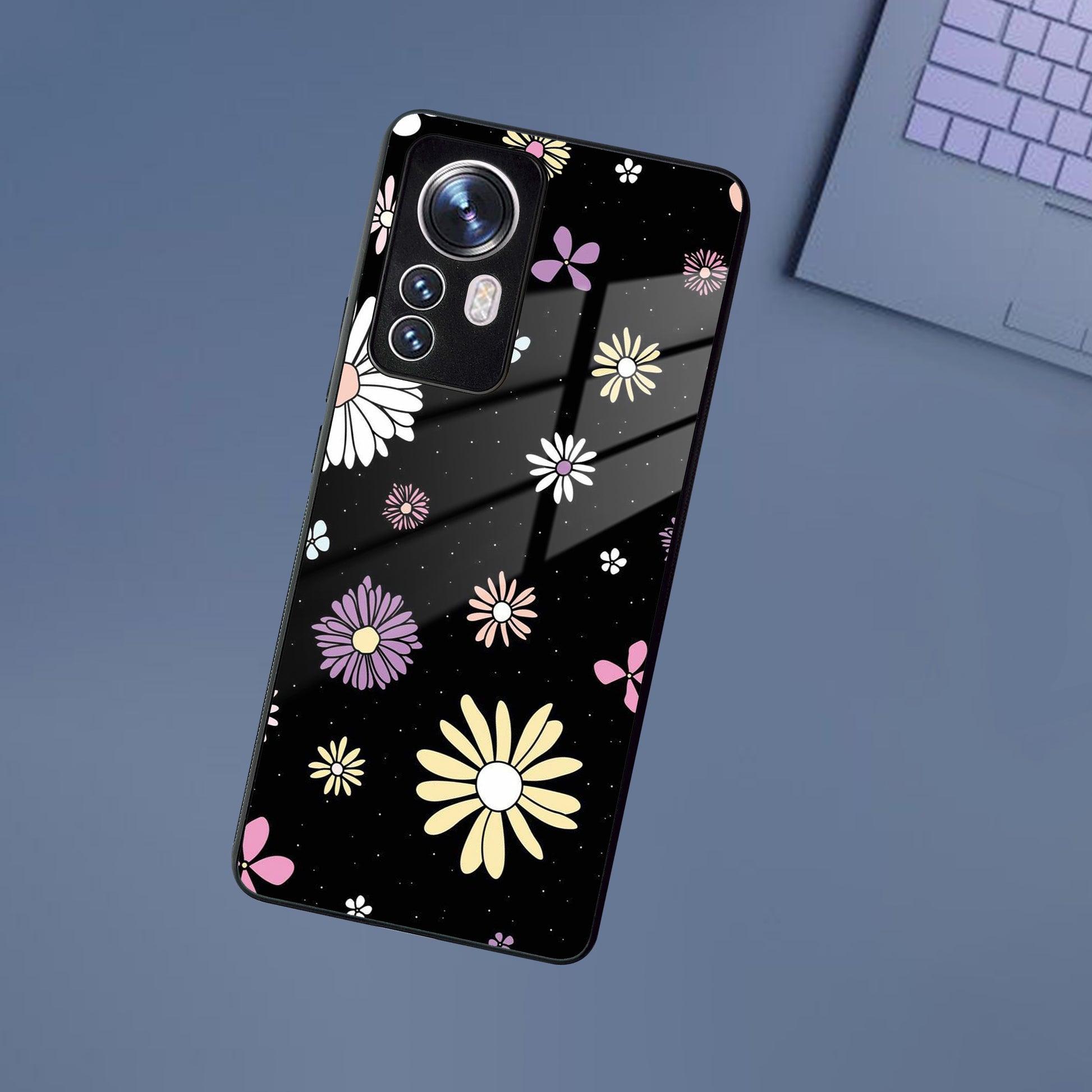 Seamless Floral Print Glass Case Cover For Redmi/Xiaomi ShopOnCliQ