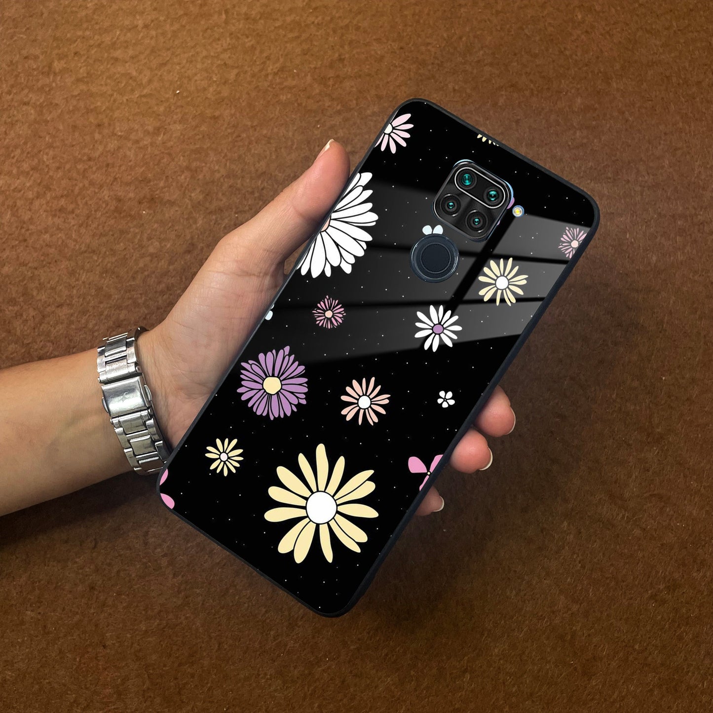 Seamless Floral Print Glass Case Cover For Redmi/Xiaomi ShopOnCliQ