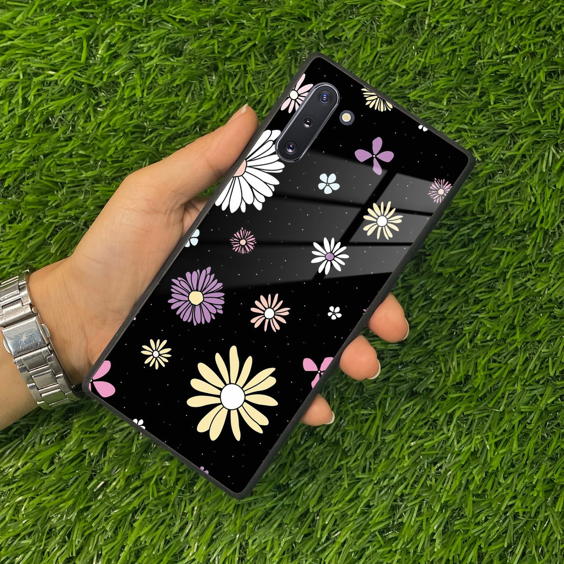 Seamless Floral Print Glass Case Cover For Samsung ShopOnCliQ