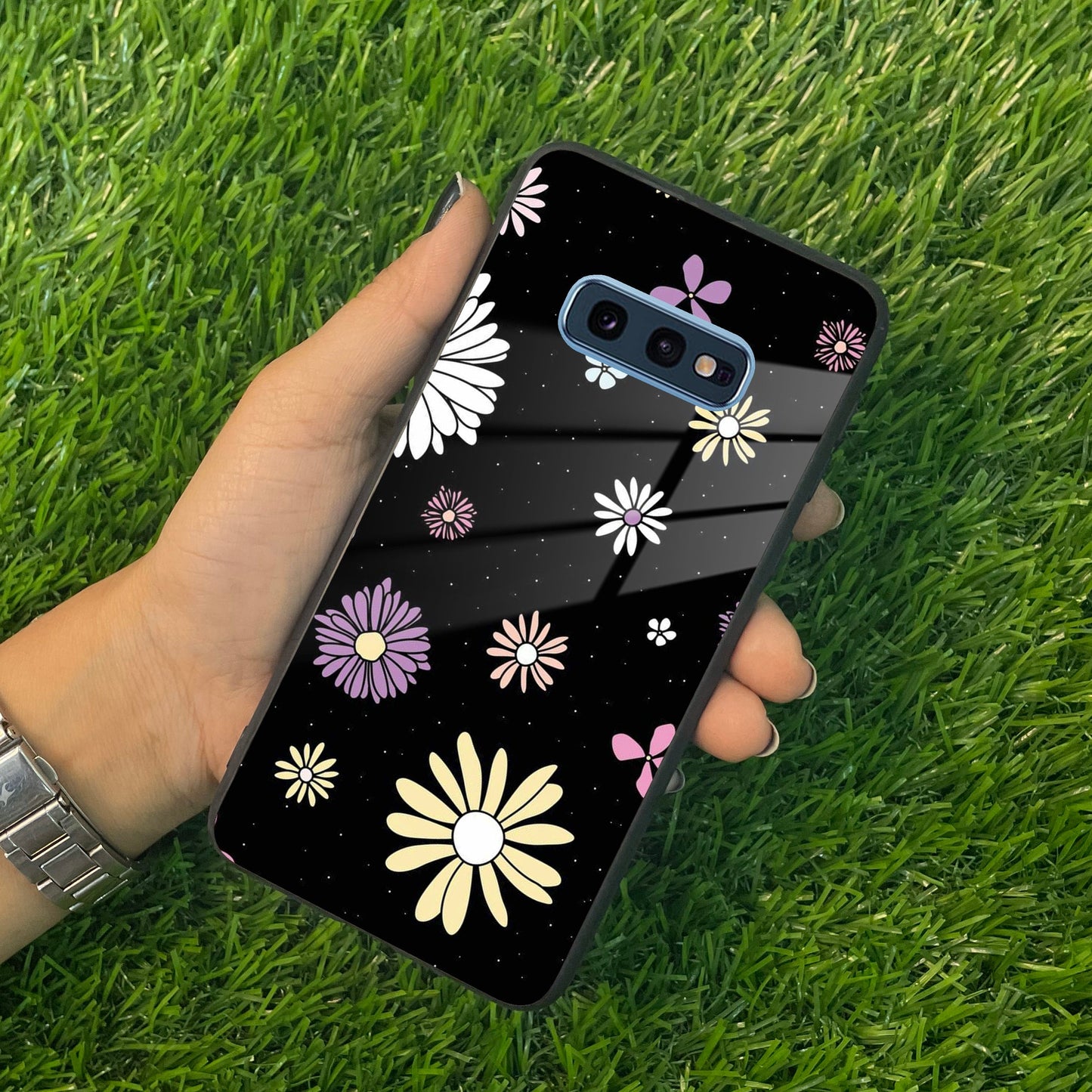 Seamless Floral Print Glass Case Cover For Samsung ShopOnCliQ