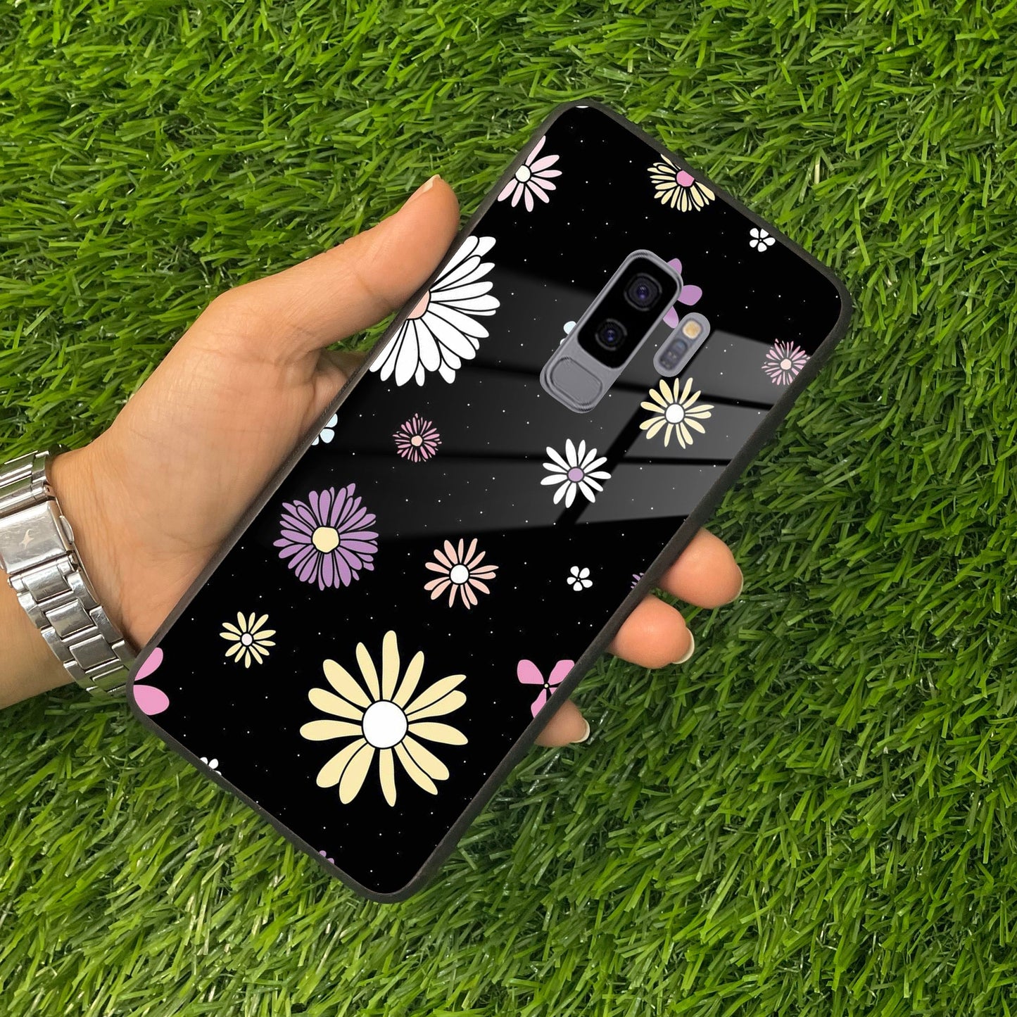Seamless Floral Print Glass Case Cover For Samsung ShopOnCliQ