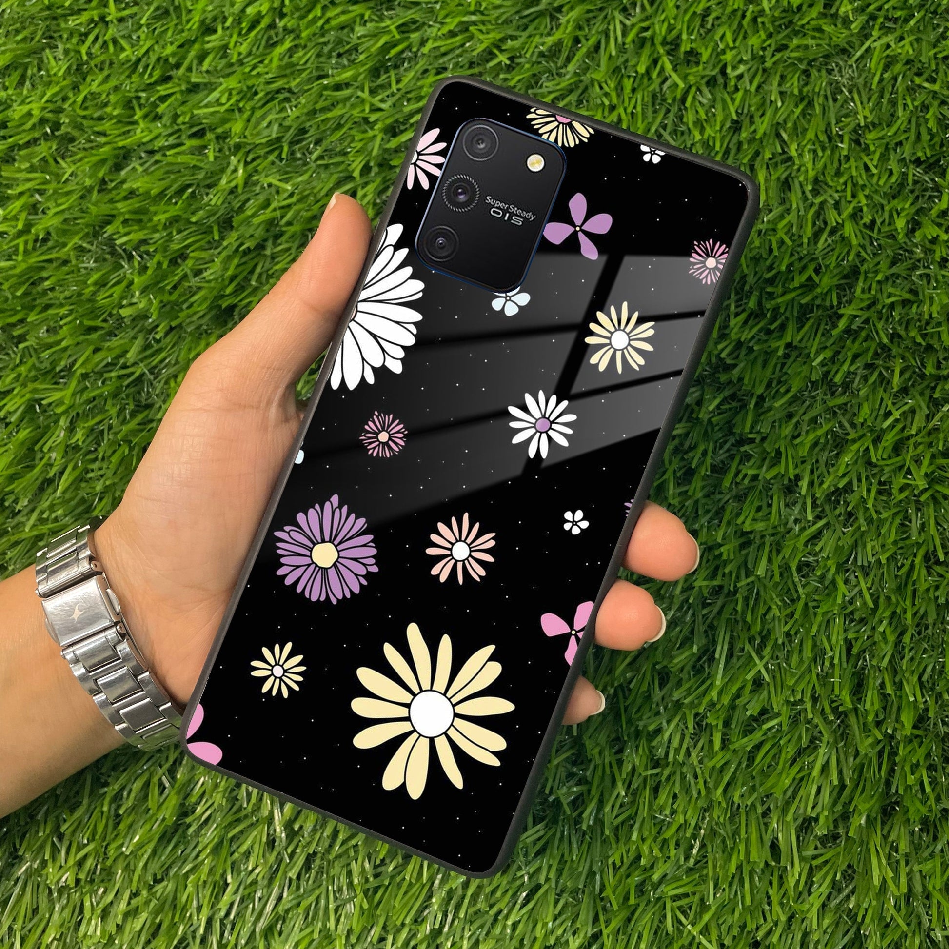 Seamless Floral Print Glass Case Cover For Samsung ShopOnCliQ