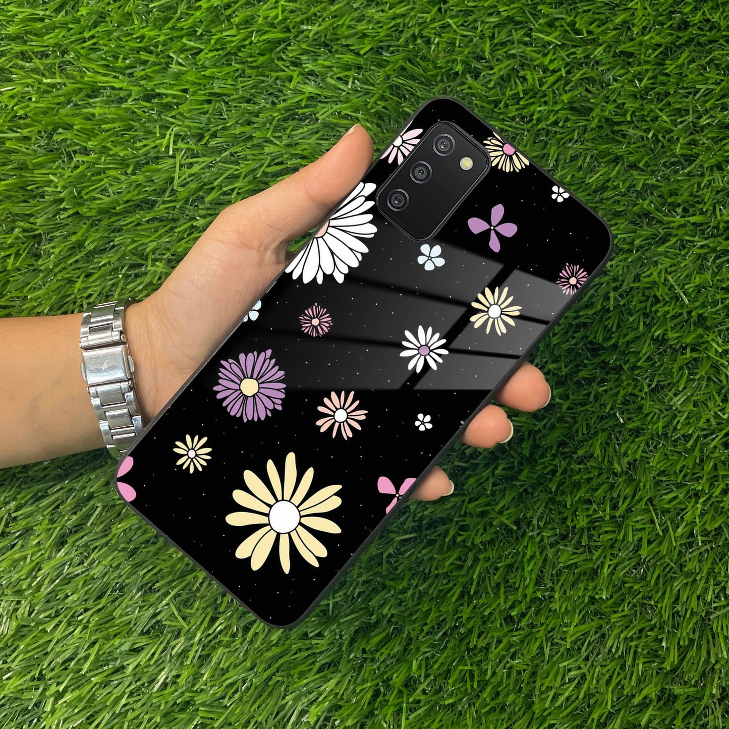 Seamless Floral Print Glass Case Cover For Samsung ShopOnCliQ