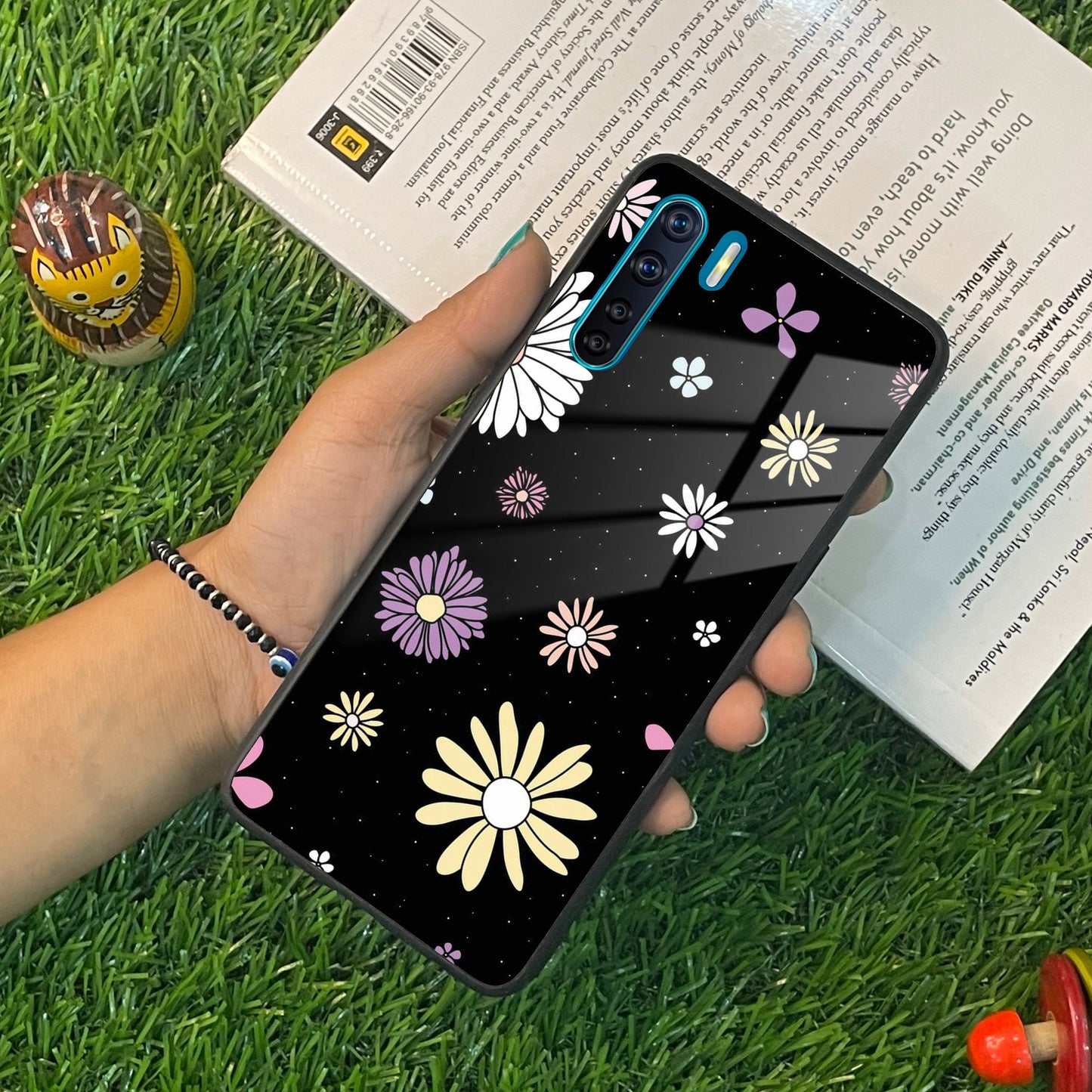 Seamless Floral Print Glass Case Cover Oppo ShopOnCliQ