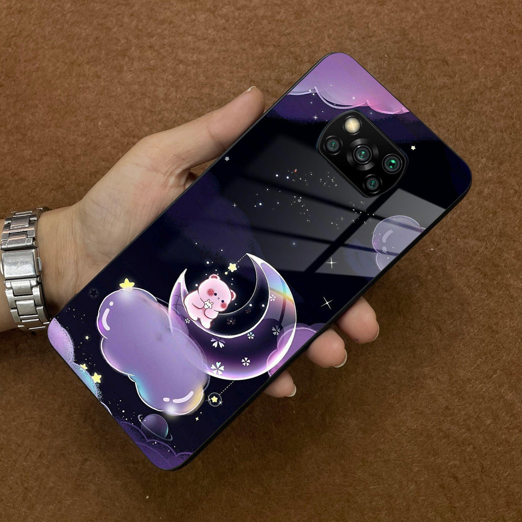 Sky Panda Design Glass Phone Case Cover For POCO - ShopOnCliQ