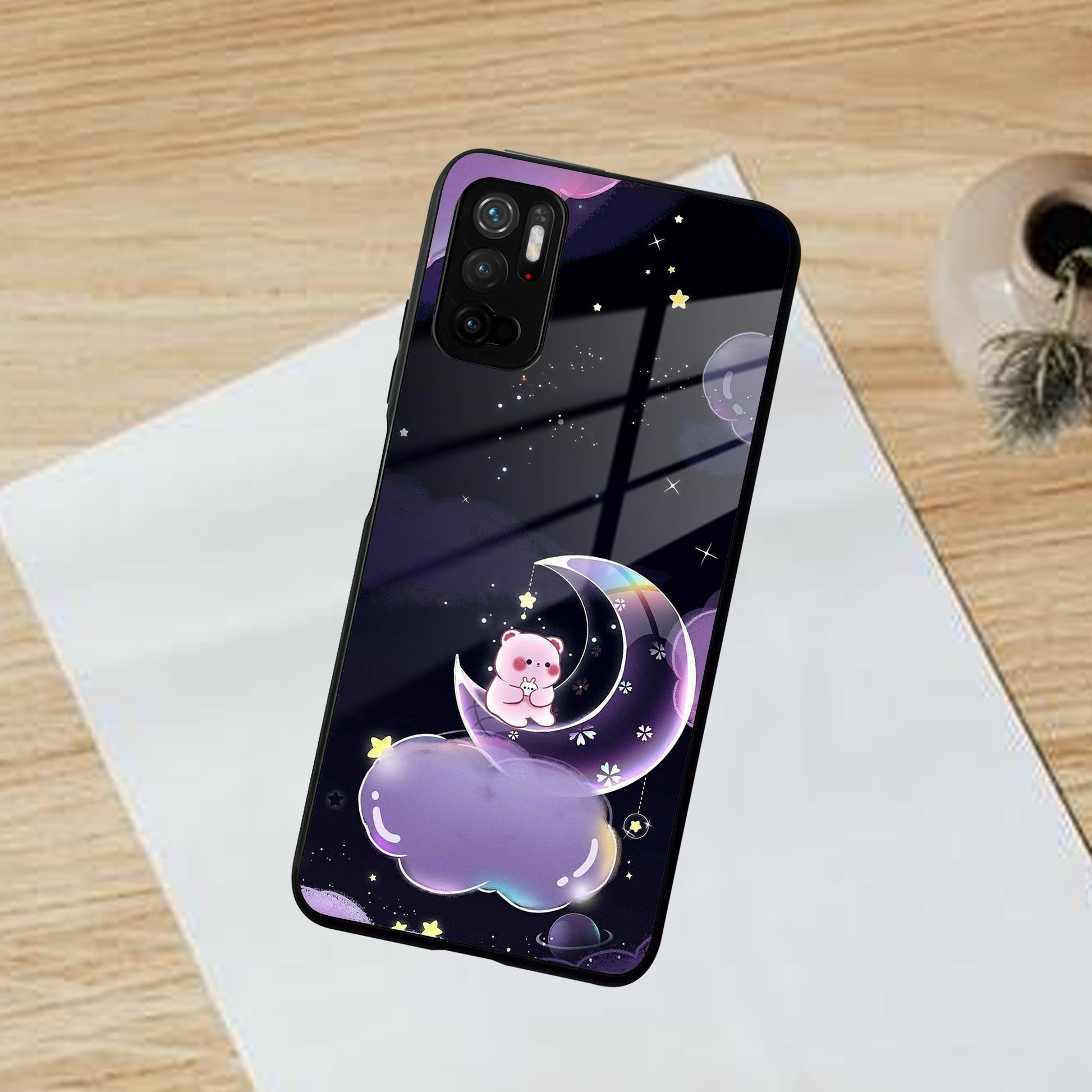 Sky Panda Design Glass Phone Case Cover For POCO ShopOnCliQ