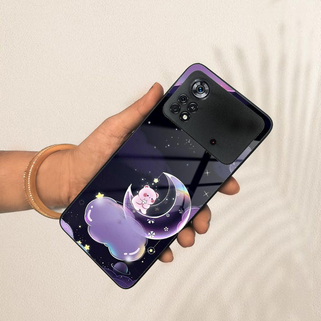 Sky Panda Design Glass Phone Case Cover For POCO - ShopOnCliQ