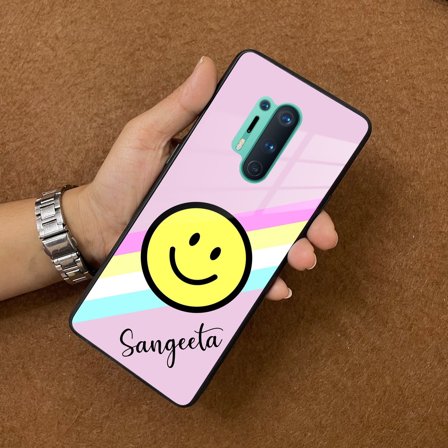 Smiley  Glass Case Cover For OnePlus ShopOnCliQ