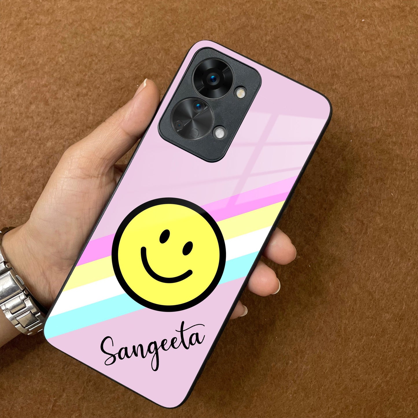 Smiley  Glass Case Cover For OnePlus ShopOnCliQ