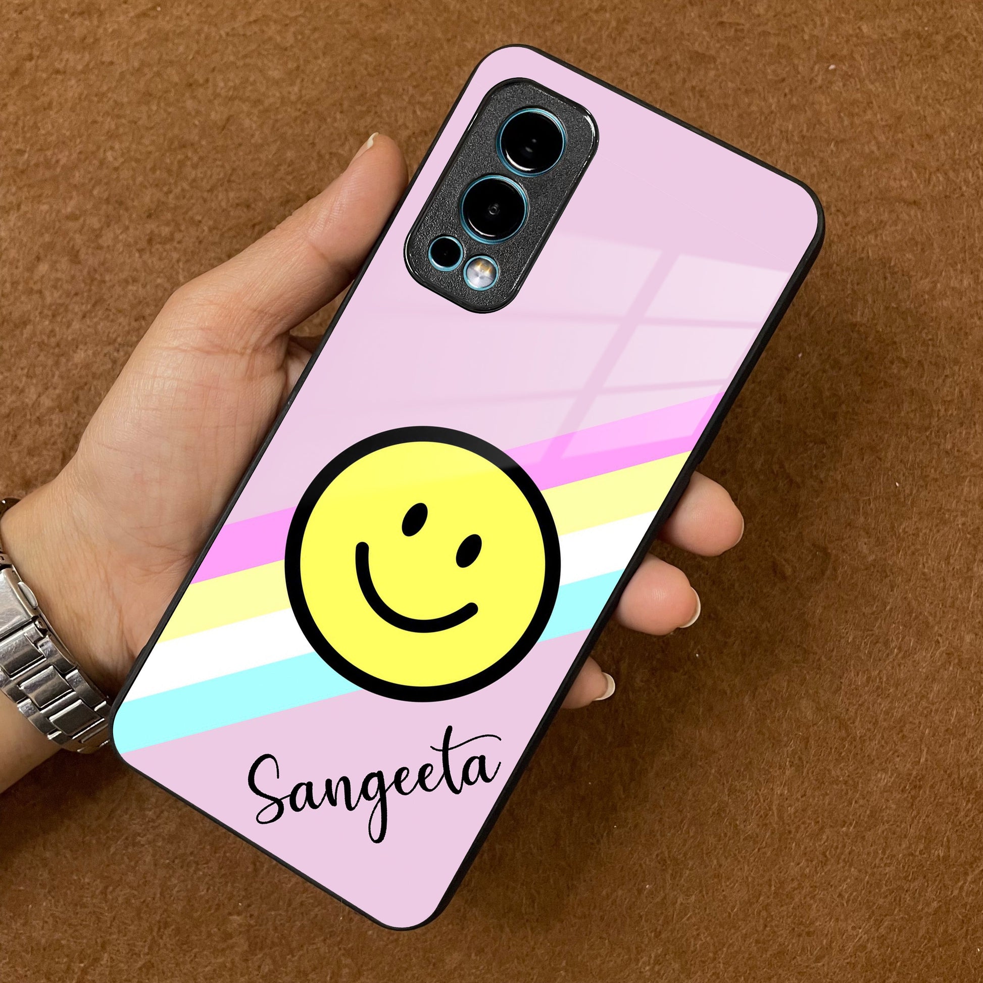 Smiley  Glass Case Cover For OnePlus ShopOnCliQ