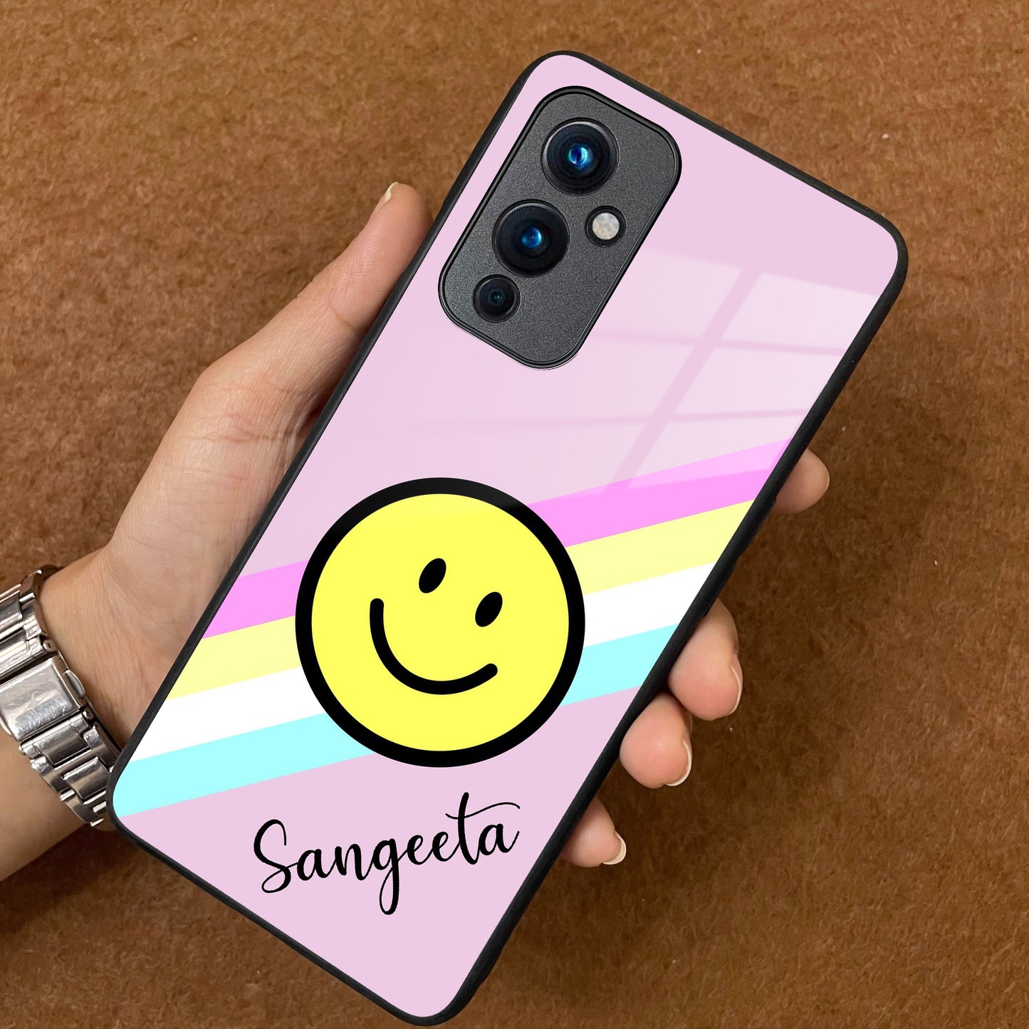 Smiley  Glass Case Cover For OnePlus ShopOnCliQ