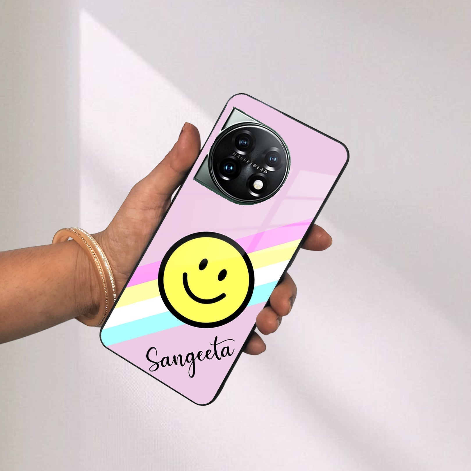 Smiley  Glass Case Cover For OnePlus ShopOnCliQ