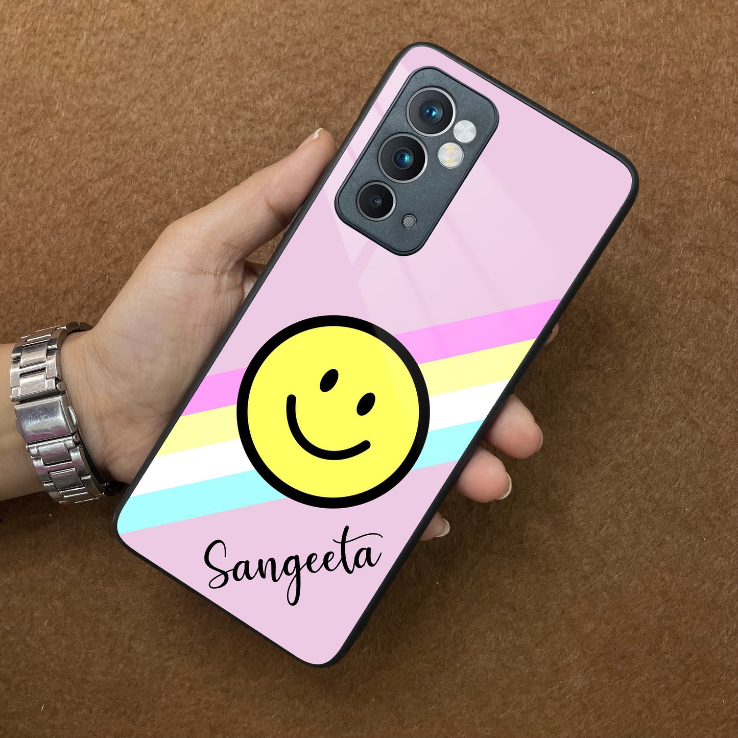 Smiley  Glass Case Cover For OnePlus ShopOnCliQ