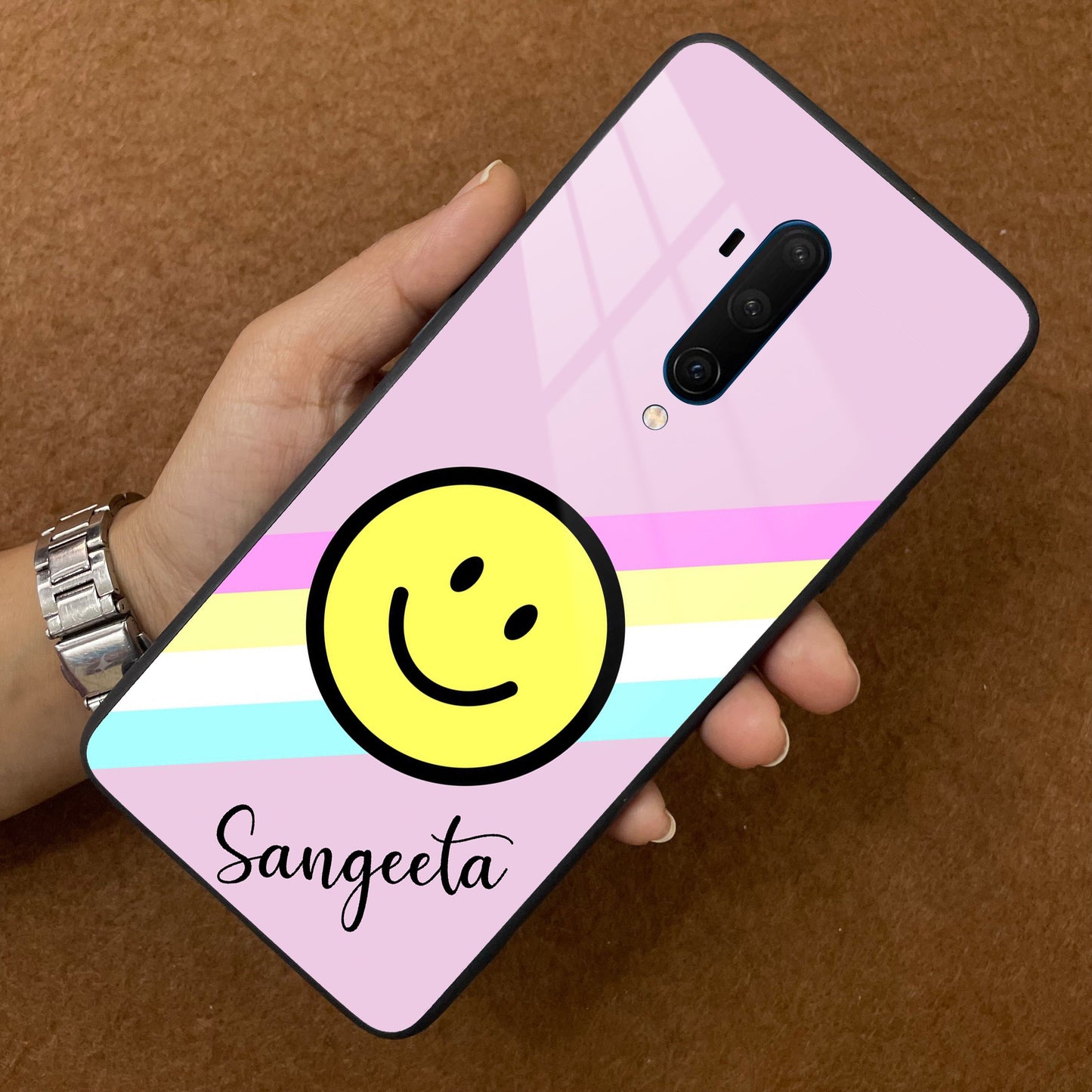 Smiley  Glass Case Cover For OnePlus ShopOnCliQ