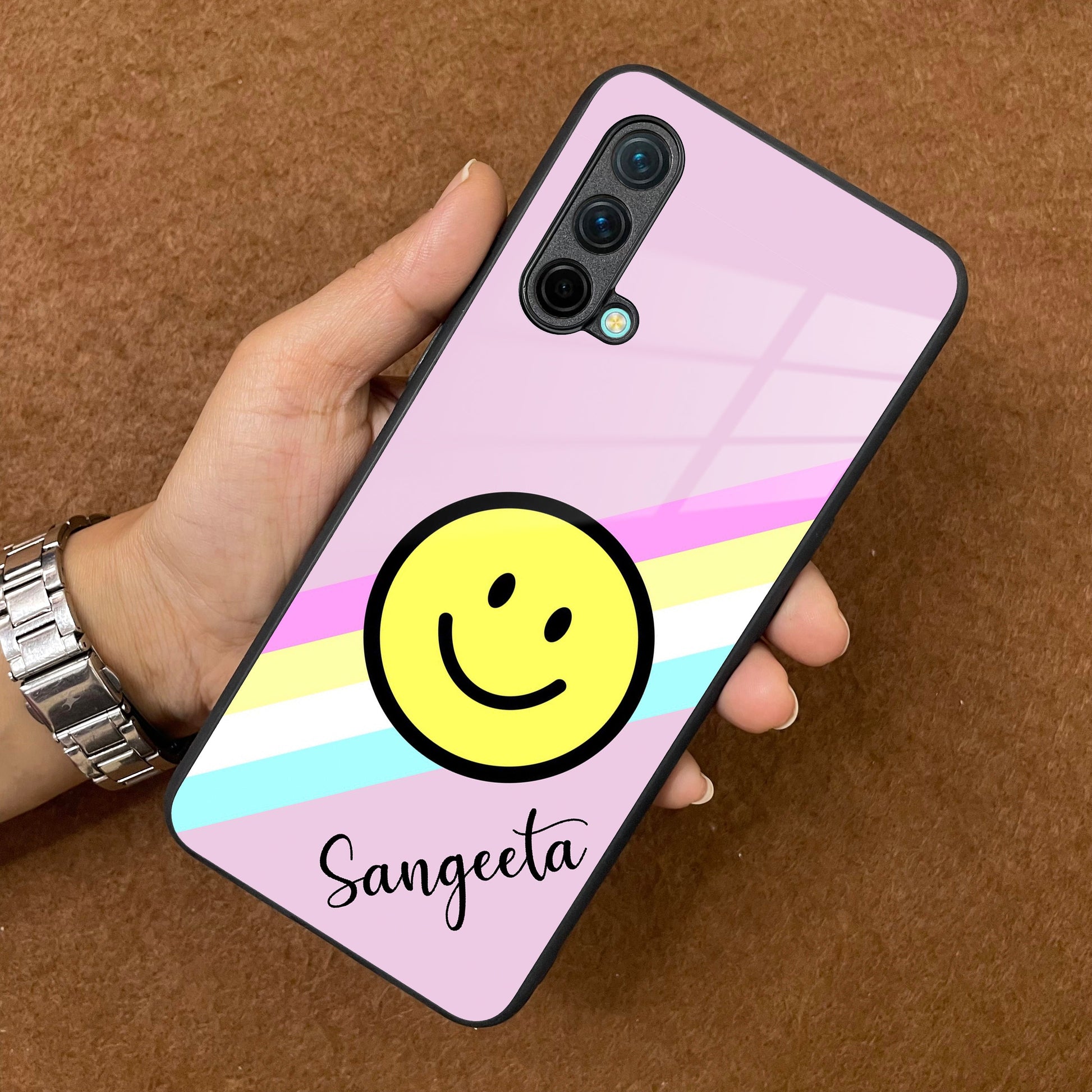 Smiley  Glass Case Cover For OnePlus ShopOnCliQ