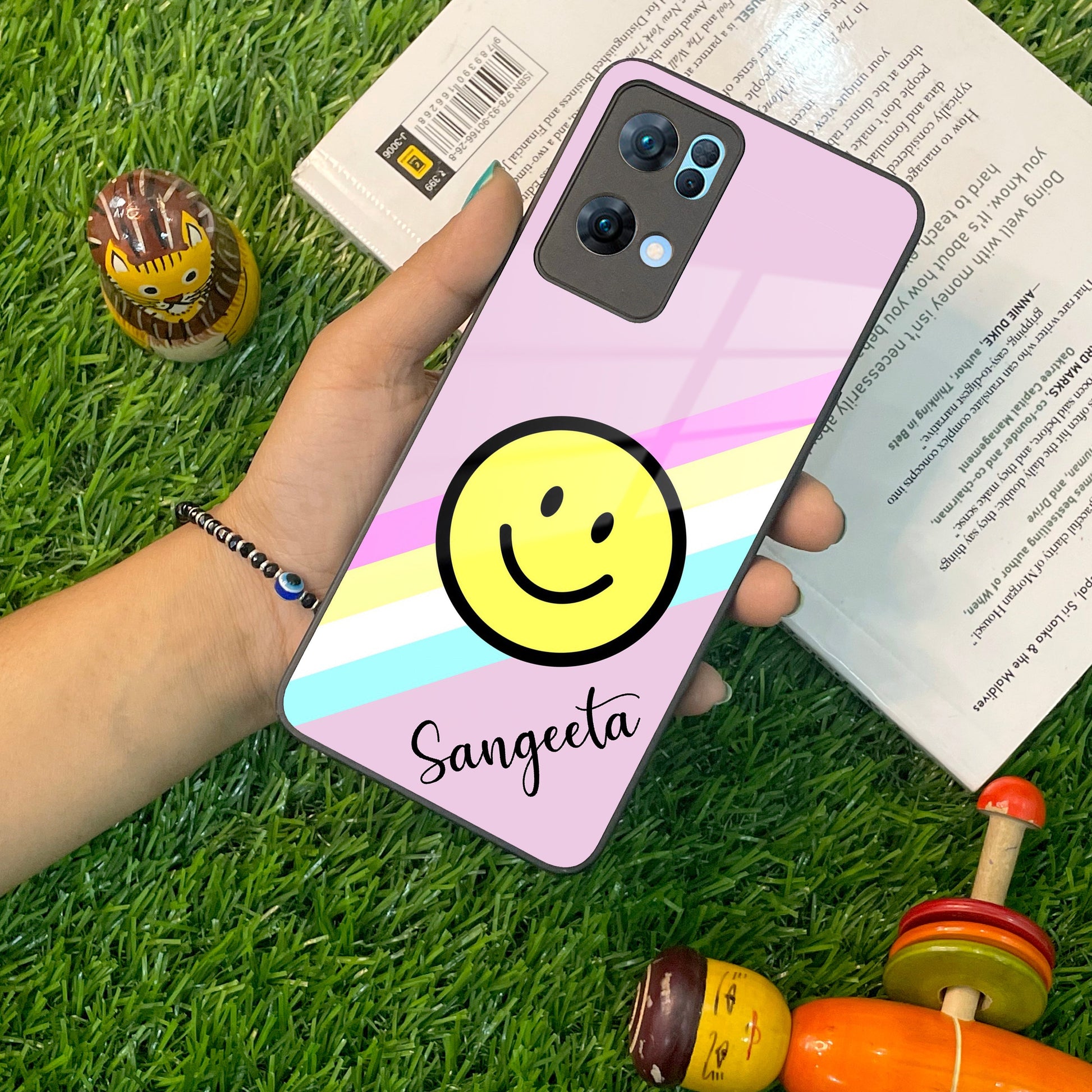 Smiley Glass Case Cover For Oppo ShopOnCliQ