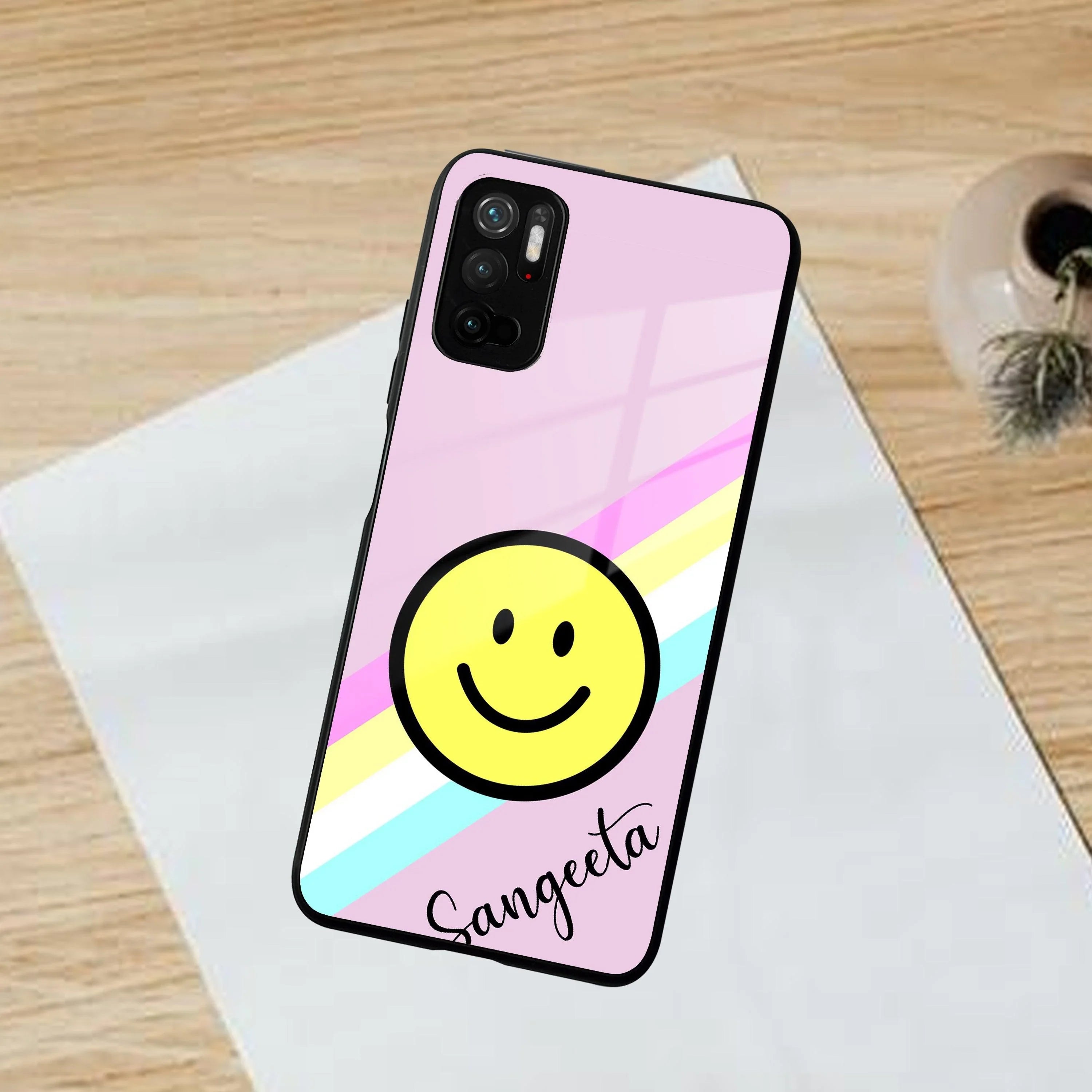 Smiley Glass Case Cover For Poco - ShopOnCliQ