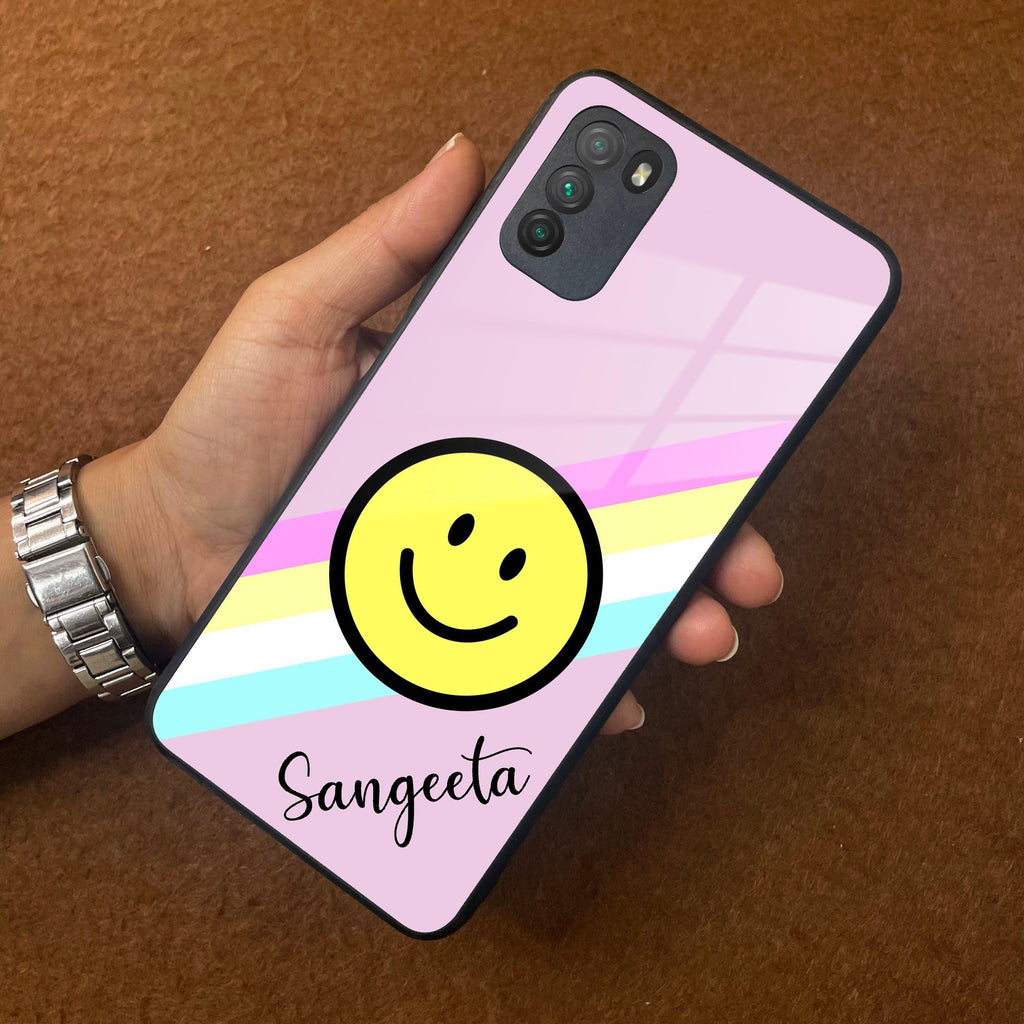 Smiley Glass Case Cover For Poco - ShopOnCliQ