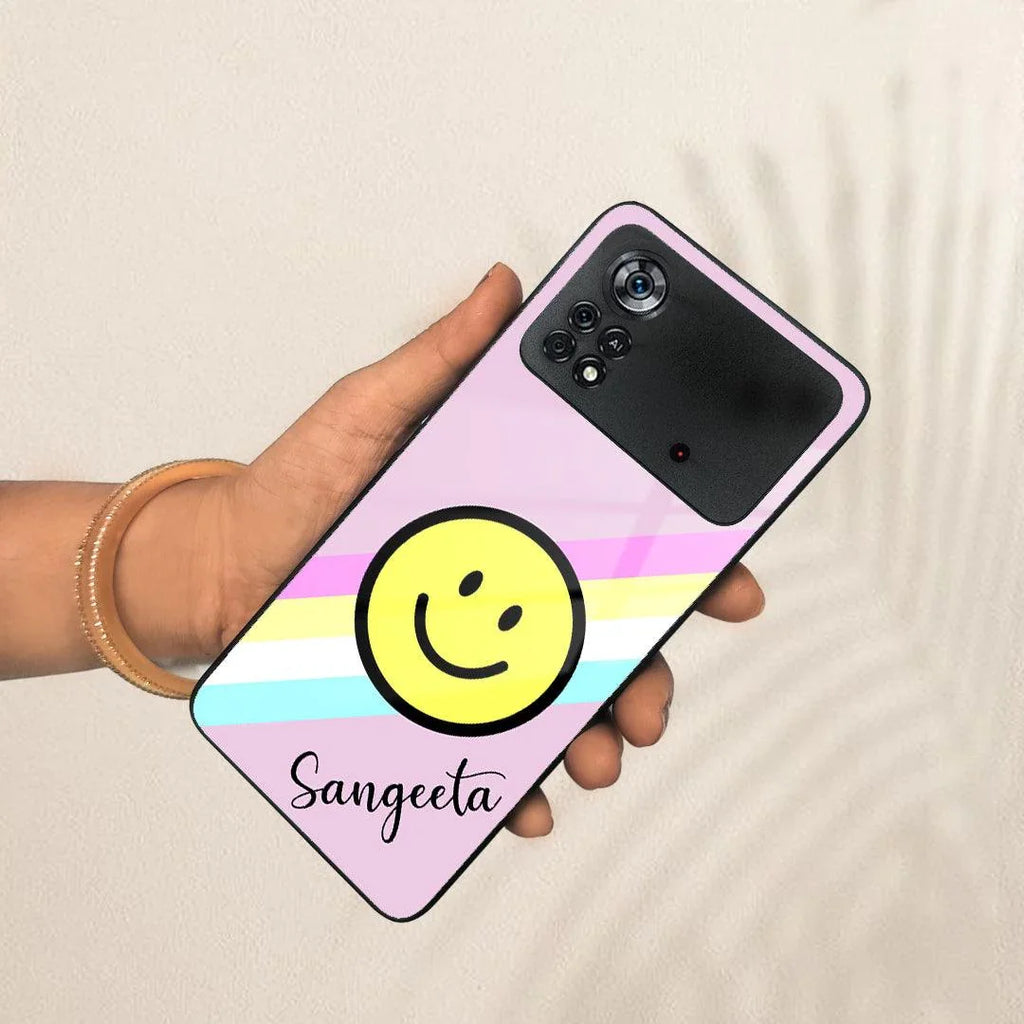 Smiley Glass Case Cover For Poco - ShopOnCliQ