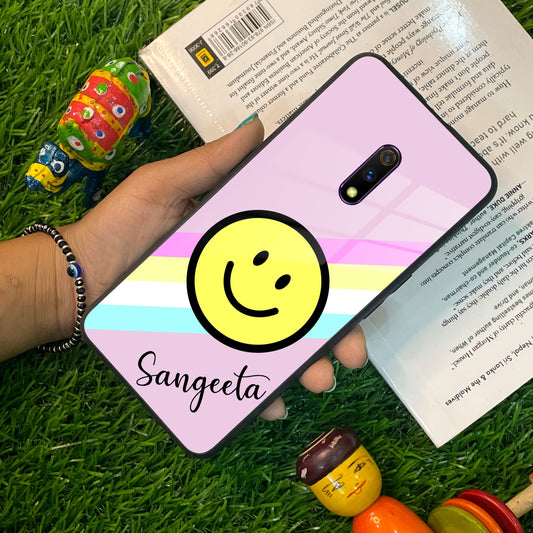 Smiley Glass Case Cover For Realme/Narzo ShopOnCliQ