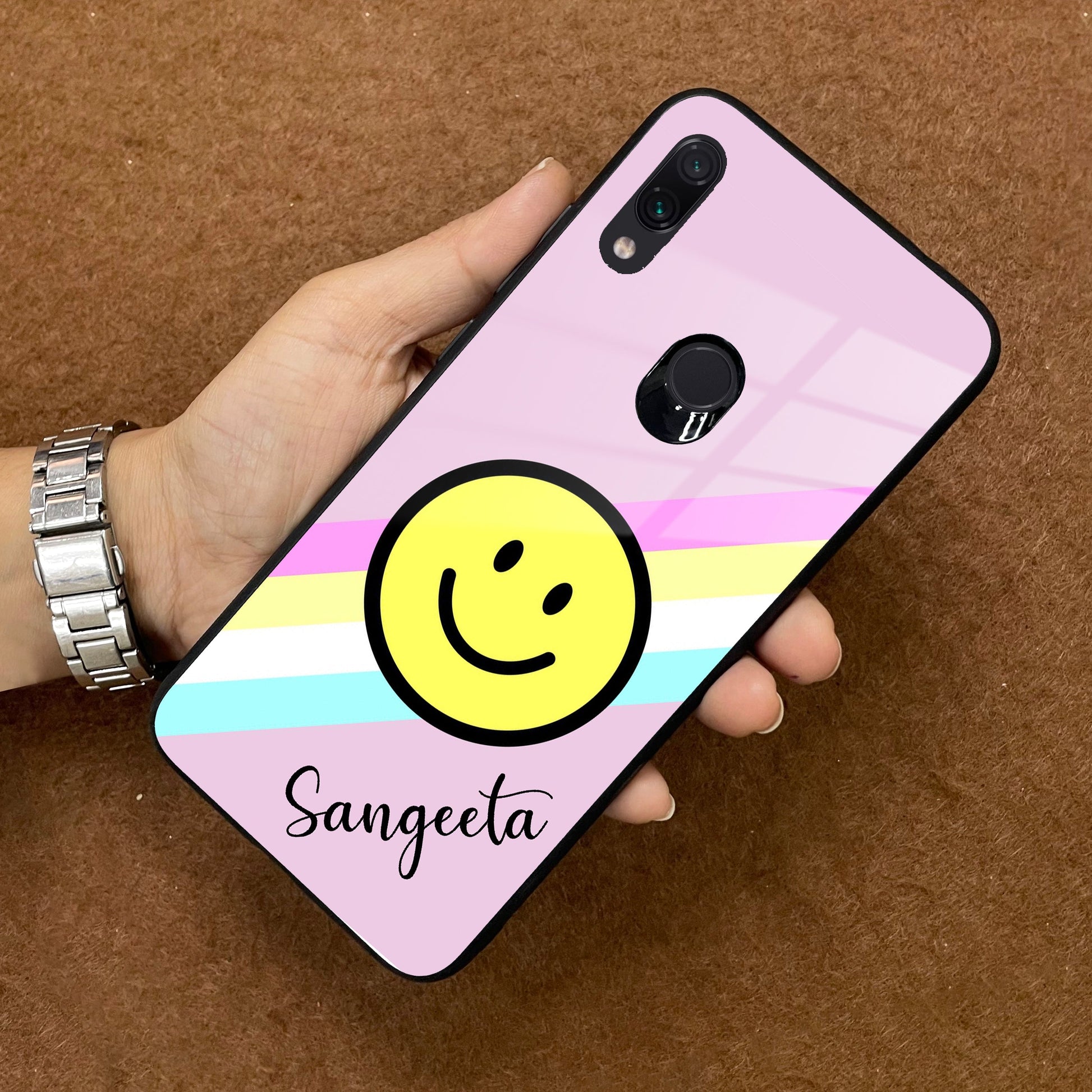 Smiley Glass Case Cover For Redmi/Xiaomi ShopOnCliQ