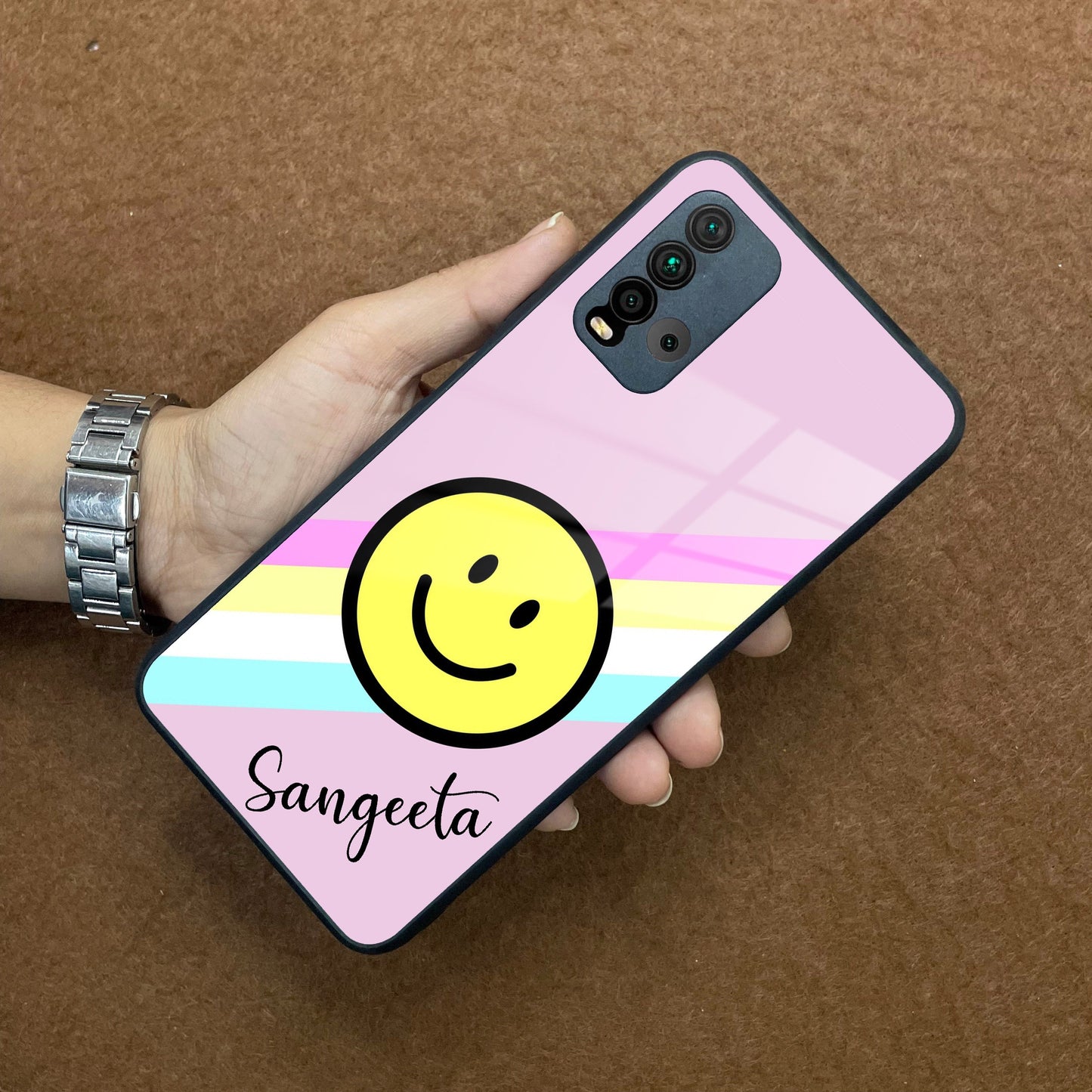 Smiley Glass Case Cover For Redmi/Xiaomi ShopOnCliQ