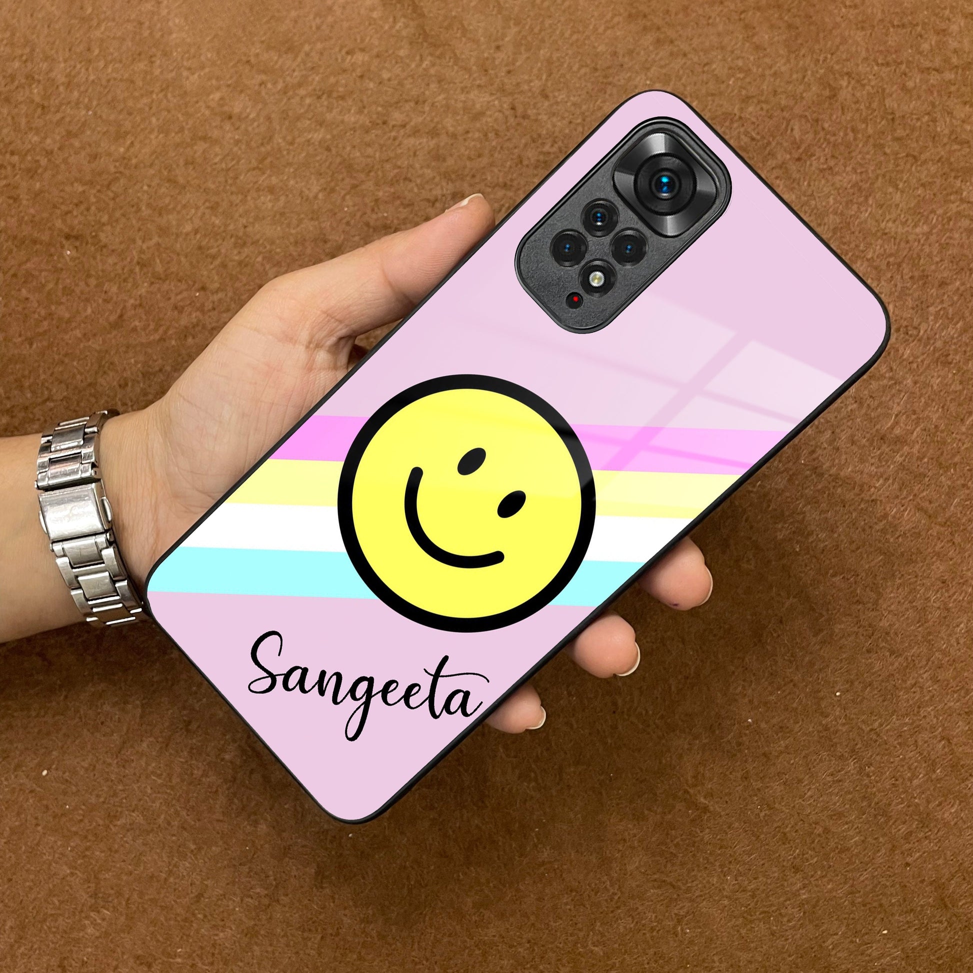 Smiley Glass Case Cover For Redmi/Xiaomi ShopOnCliQ