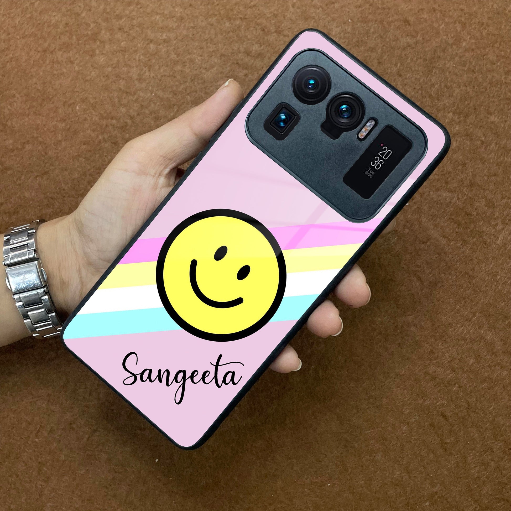 Smiley Glass Case Cover For Redmi/Xiaomi ShopOnCliQ