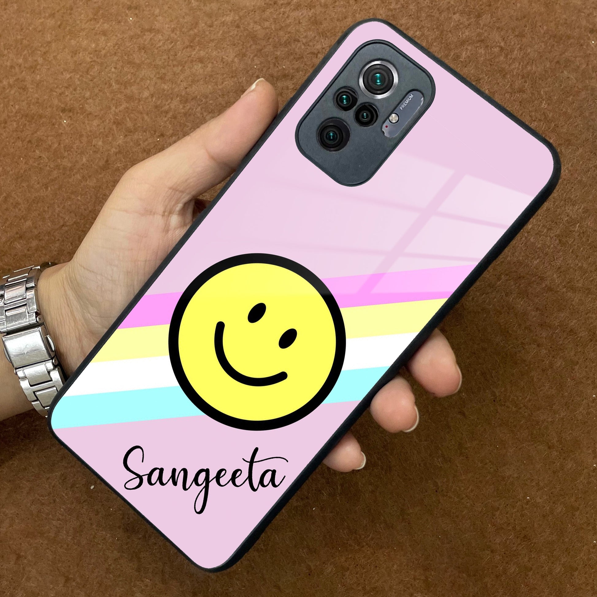 Smiley Glass Case Cover For Redmi/Xiaomi ShopOnCliQ