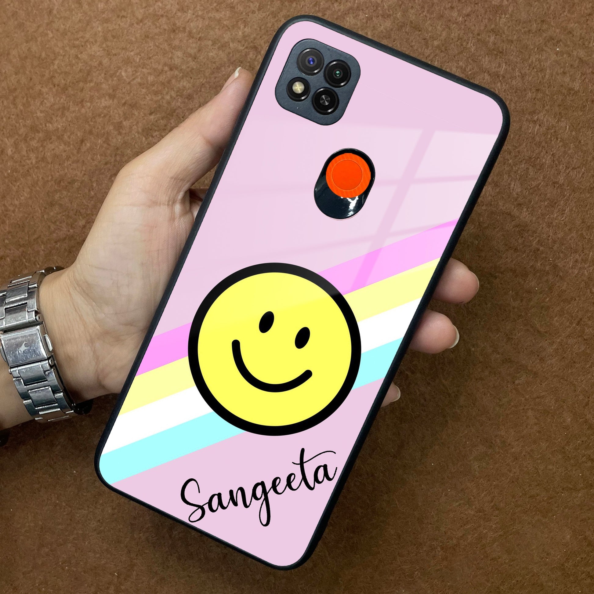 Smiley Glass Case Cover For Redmi/Xiaomi ShopOnCliQ